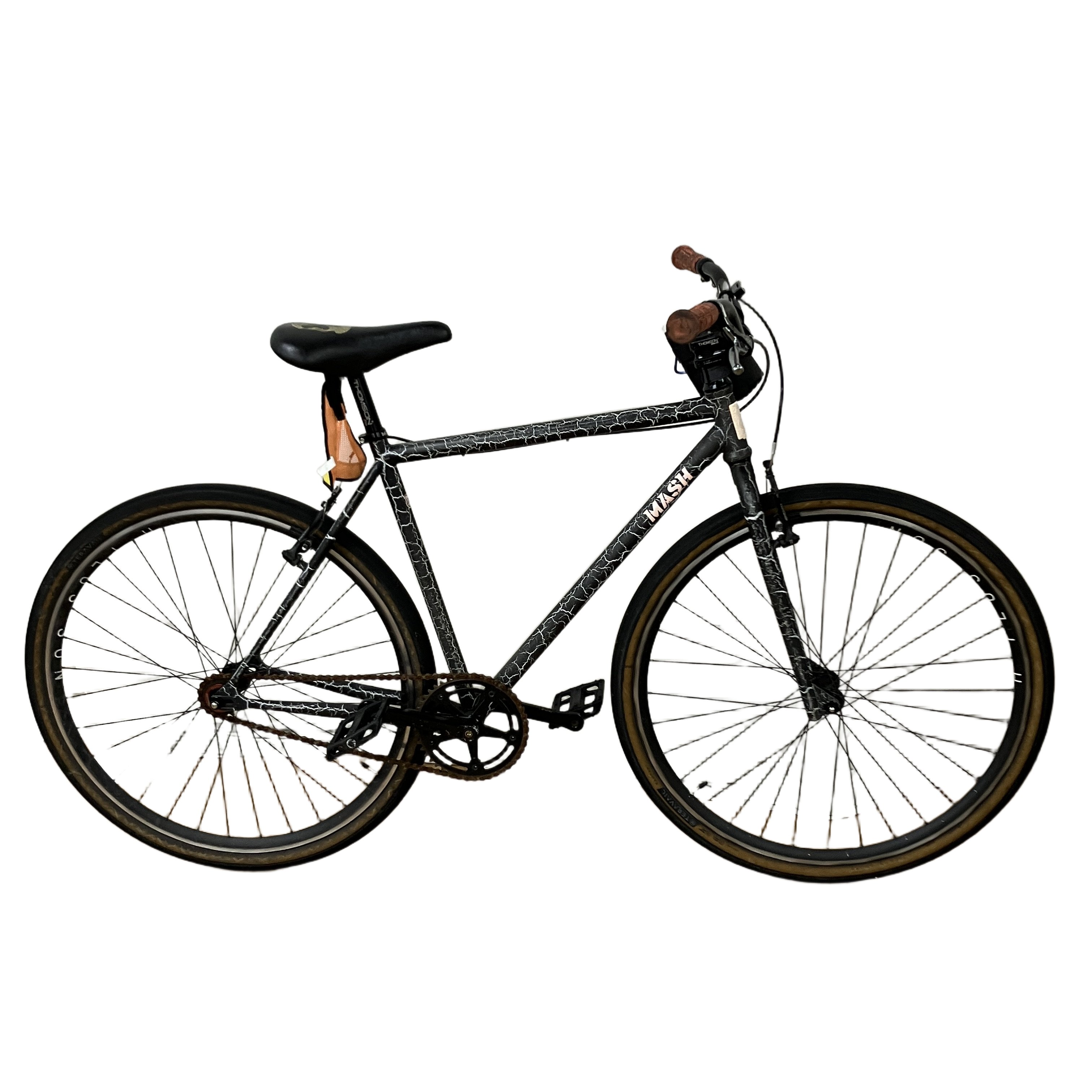 MASH SF マッシュ Matt Reyes STEEL スチール Mサイズ H PLUS SON ホイール ピストバイク 自転車 中古