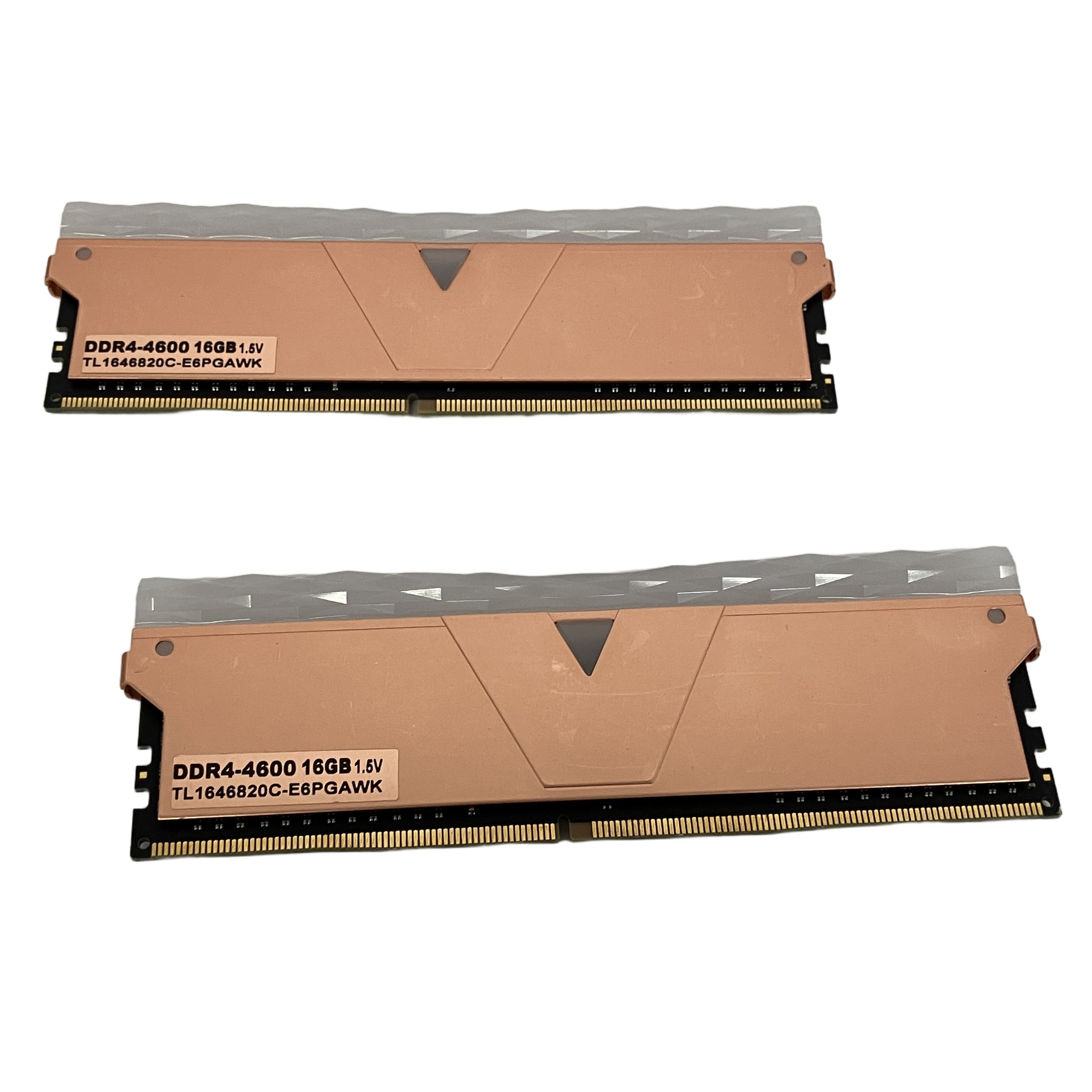 v-color TL1646820C-E6PGAWK DDR4-4600 16GB 1.5V メモリ 2枚 セット PC パーツ 周辺 機器 中古