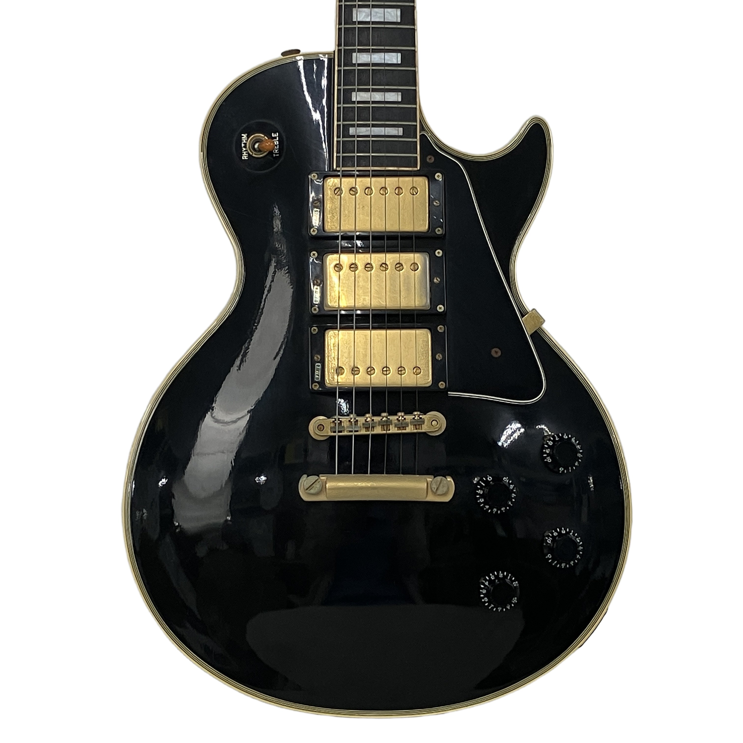 Burny Les Paul Custom model 3PU エレキギター 中古 訳あり