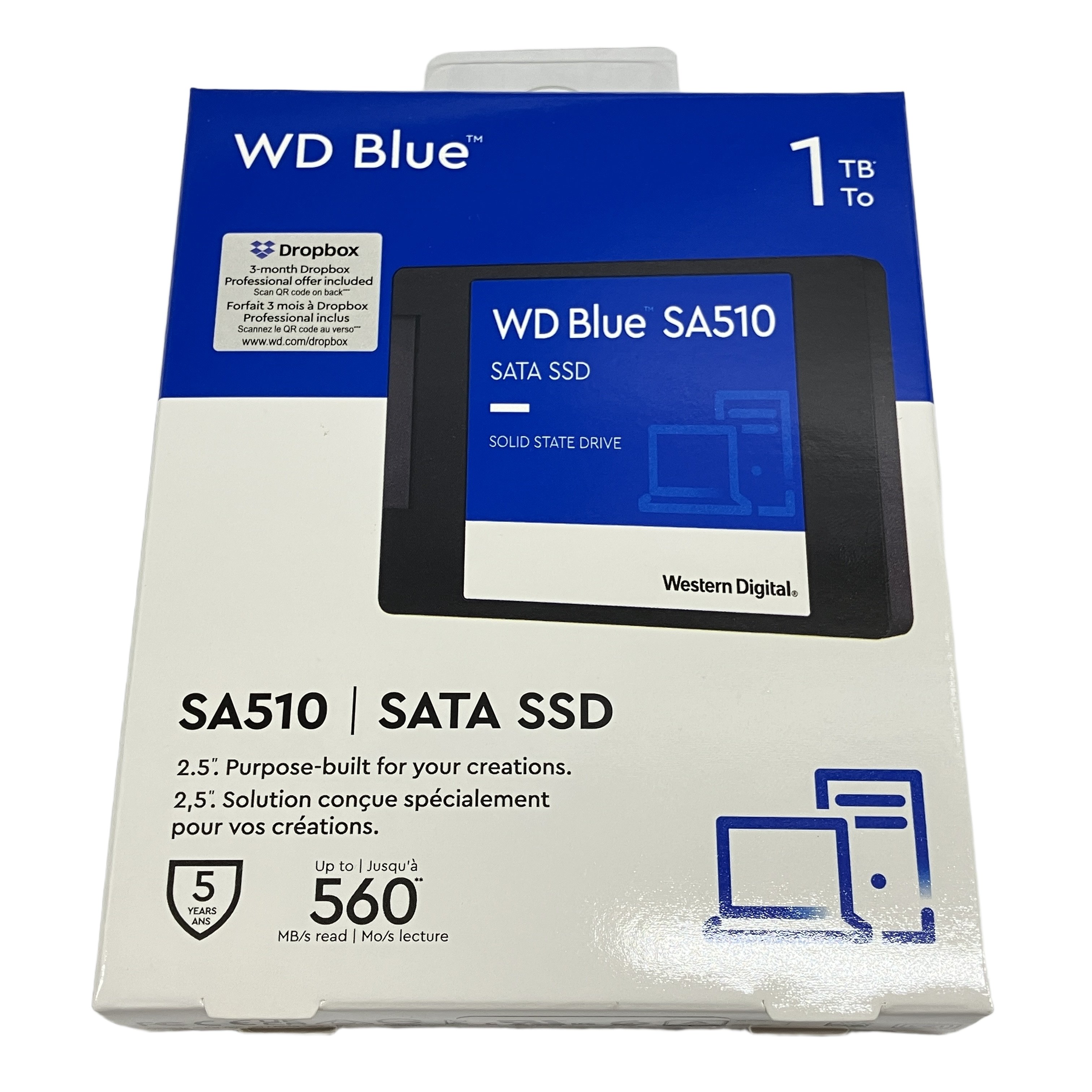 WD Blue SA510 SATA WDS100T3B0A 内臓SSD 1TB PCパーツ 未使用 未開封