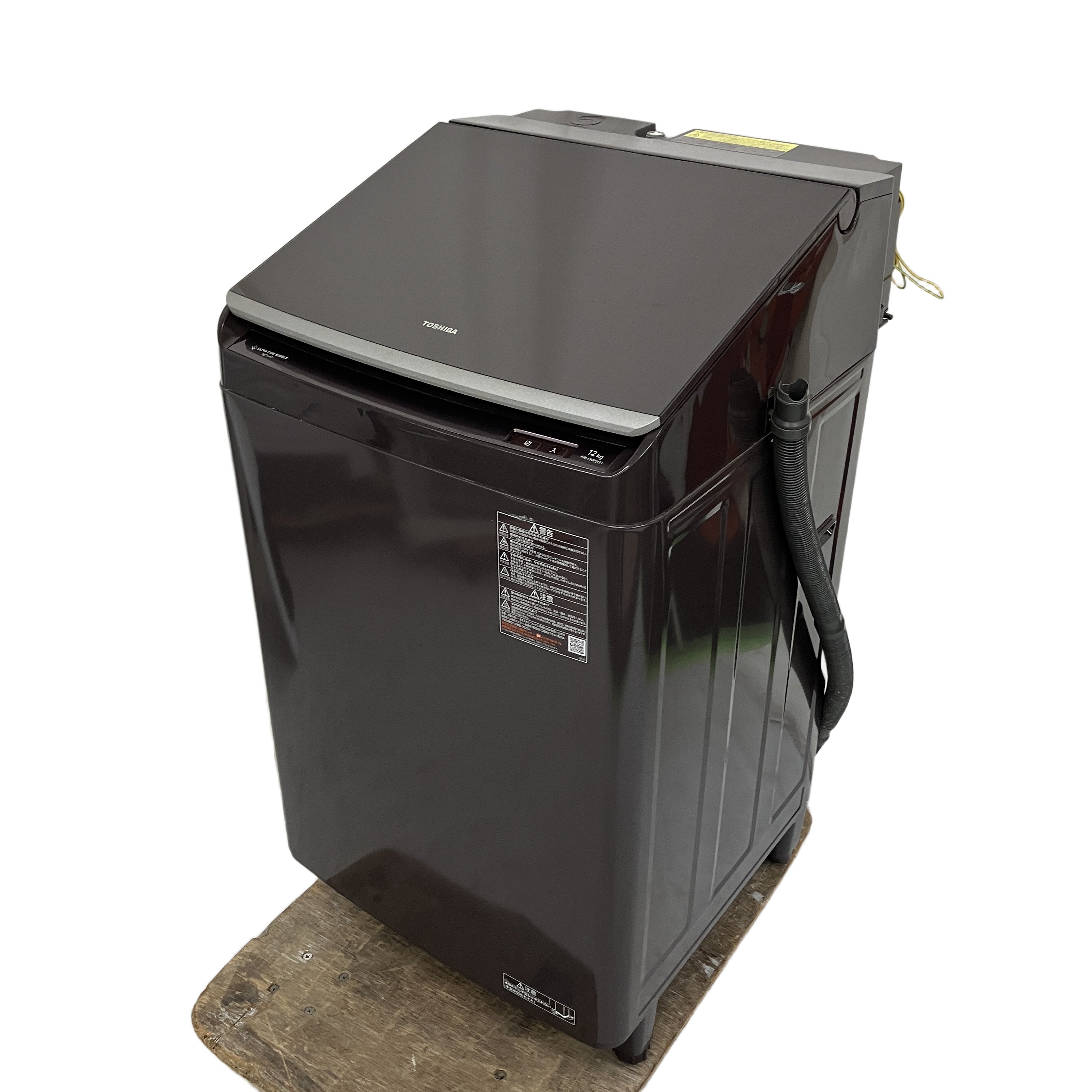 TOSHIBA 縦型洗濯乾燥機 AW-12VP2 ZABOON ザブーン 12kg 抗菌ウルトラファイン 2022年製 家電 中古