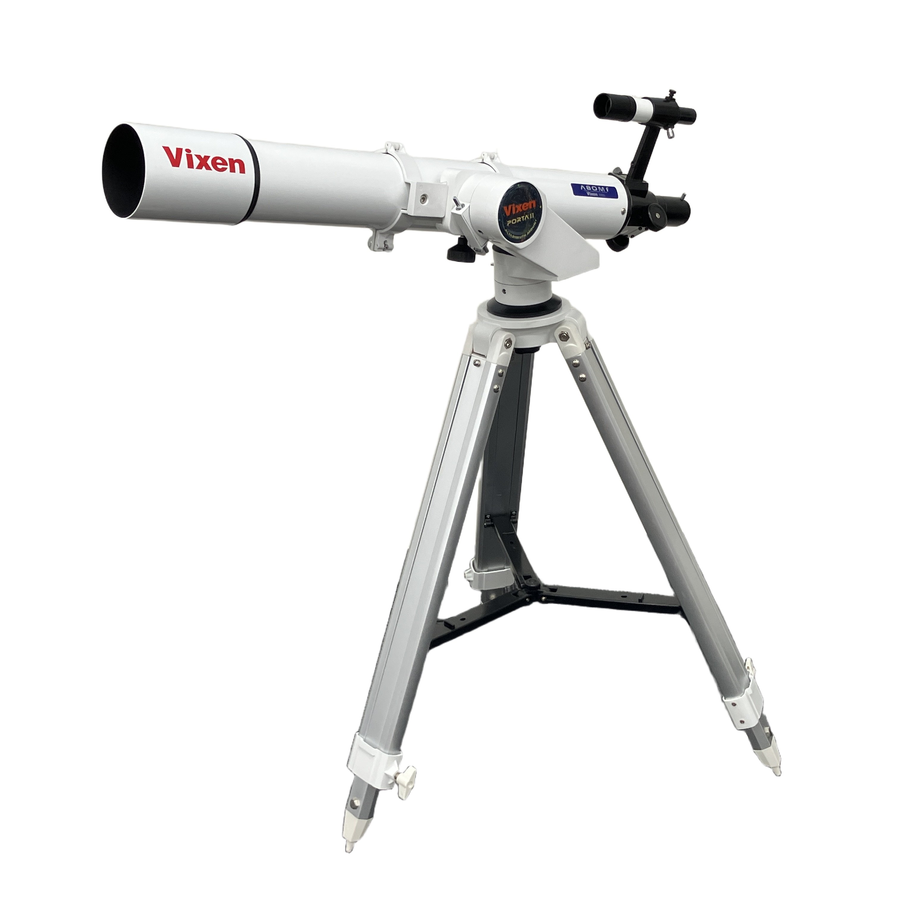 Vixen ビクセン A80Mf PORTA II 天体望遠鏡 三脚付 接眼レンズ付 軽緯台セット 天体観測 中古