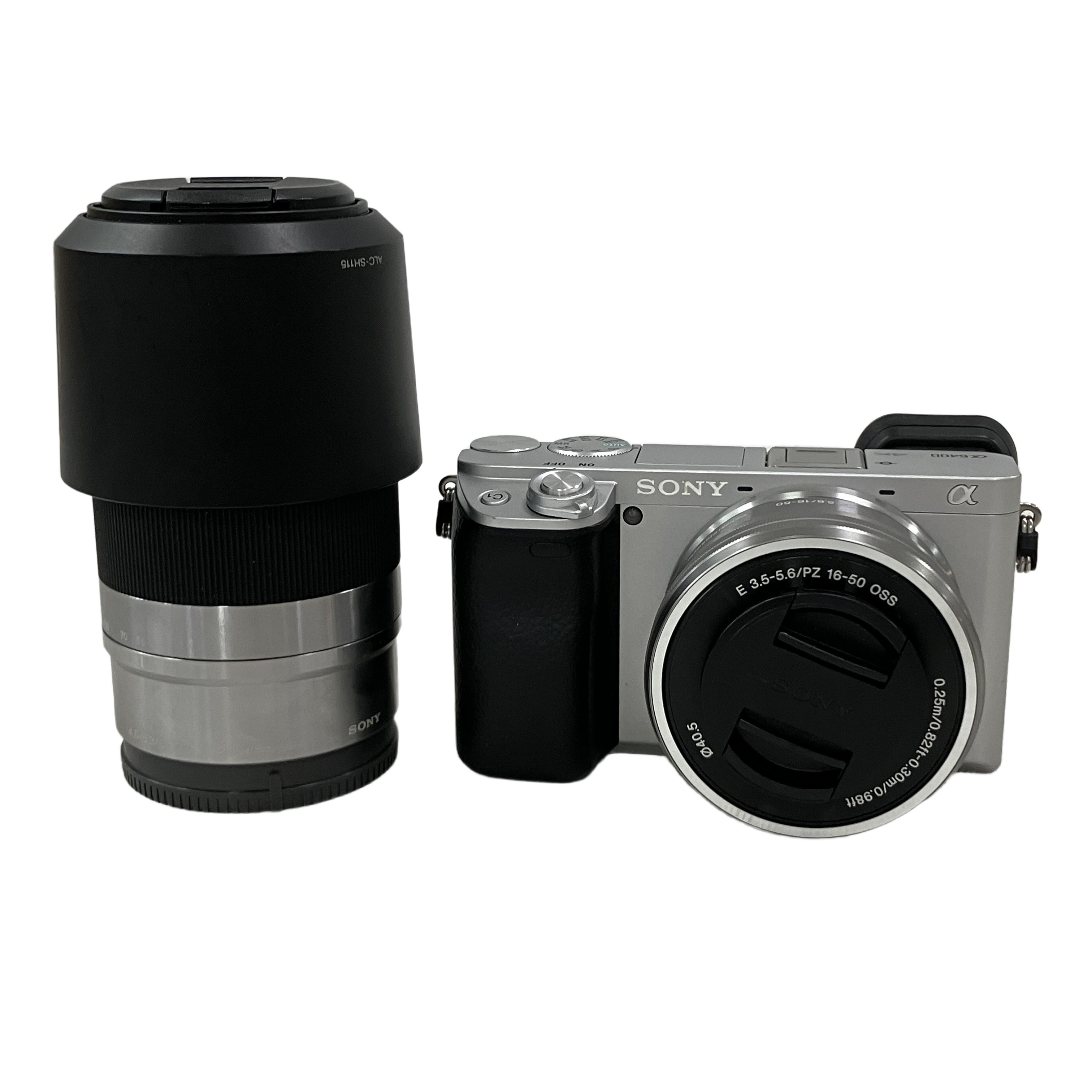 SONY ILCE-6400 α6400 ダブルズームキット 16-50mm 55-210mm ソニー ミラーレス一眼カメラ 中古 訳あり