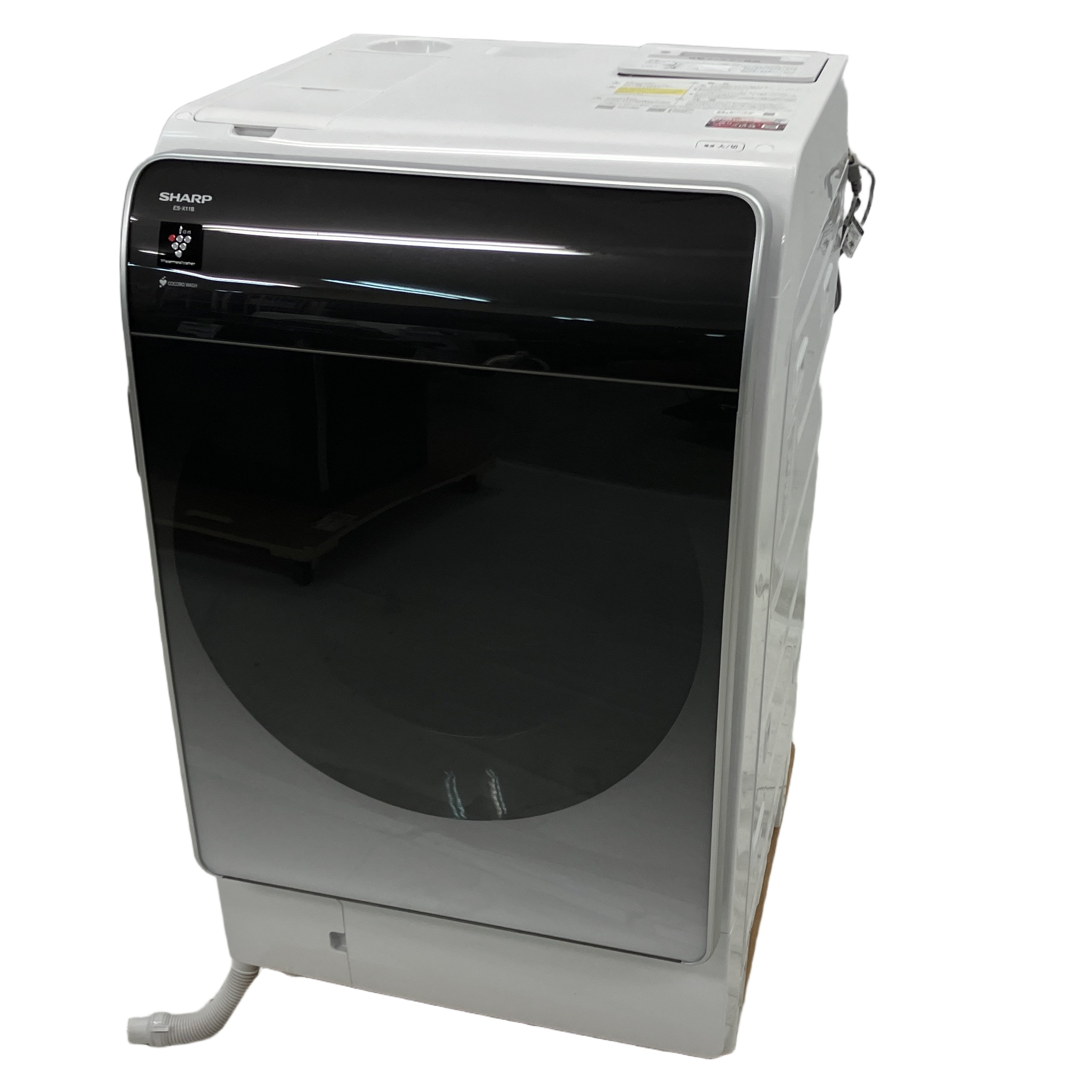 SHARP ES-X11B-SR ドラム式洗濯乾燥機 11kg 右開き マイクロ高圧洗浄 2024年製 家電 洗濯機 中古