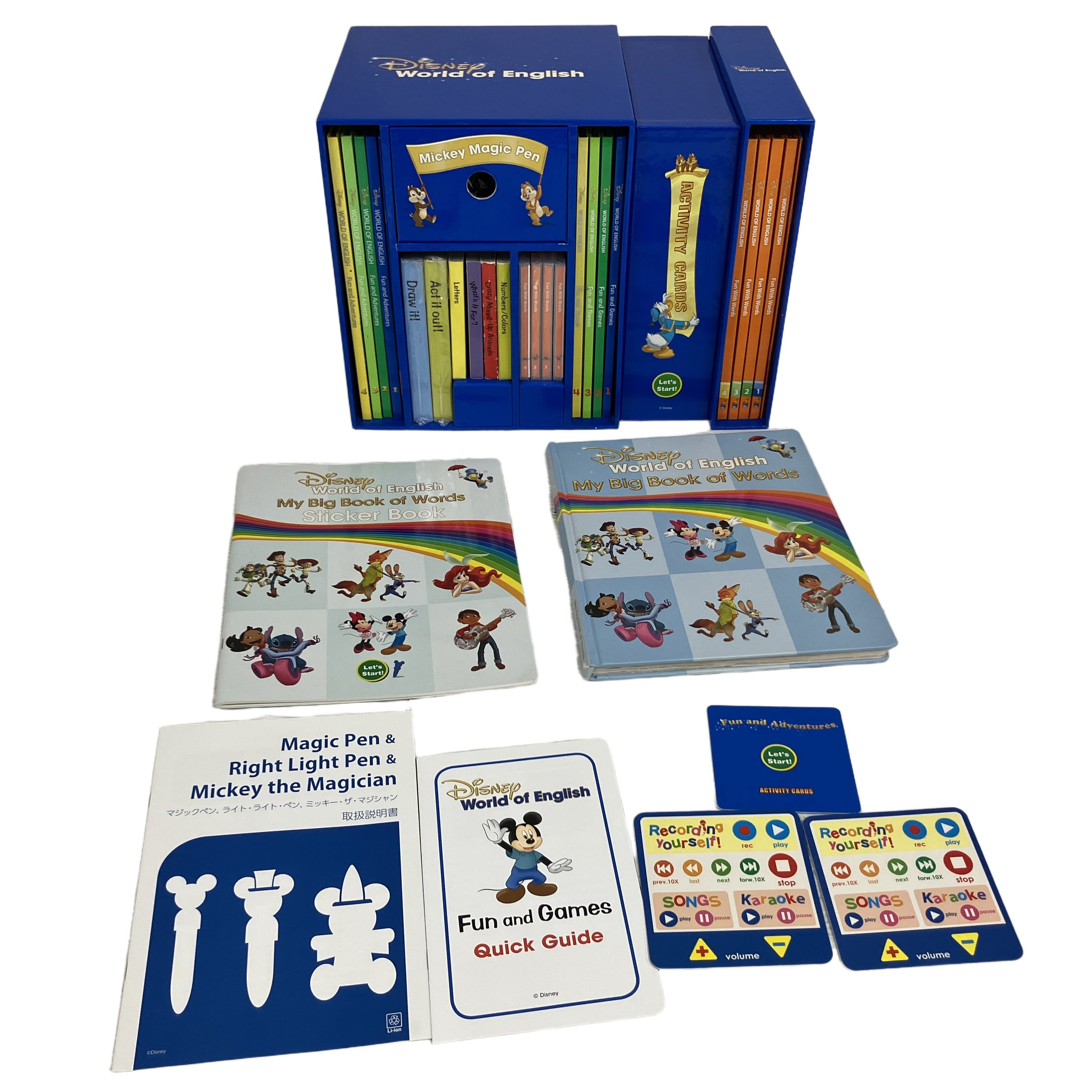 DWE マジックペンアドベンチャーセット ブルーレイ版 2020年頃 ディズニー英語システム 幼児 教材 中古