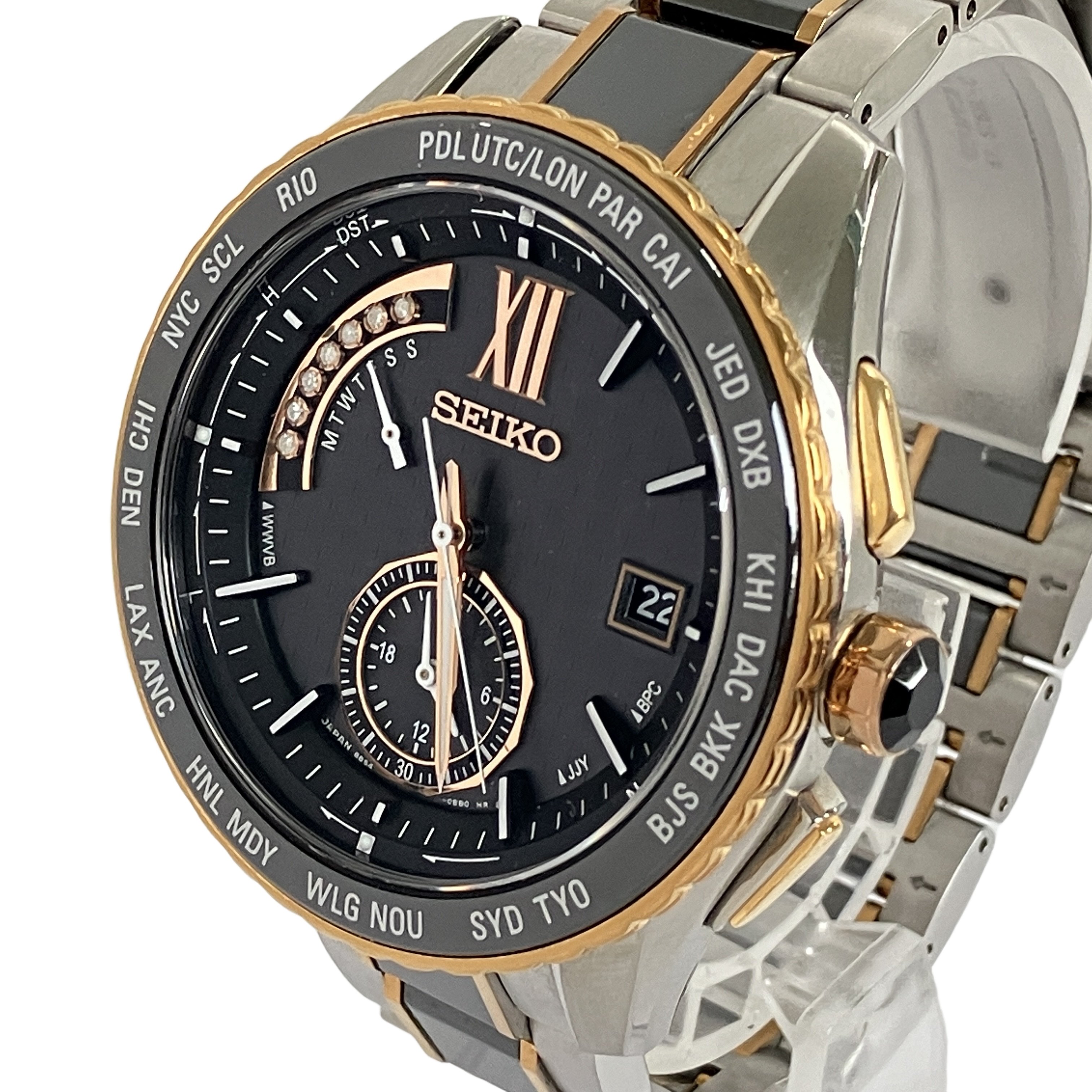 SEIKO セイコー BRIGHTZ ブライツ 8B54-0BD0 ソーラー メンズ 腕時計 中古