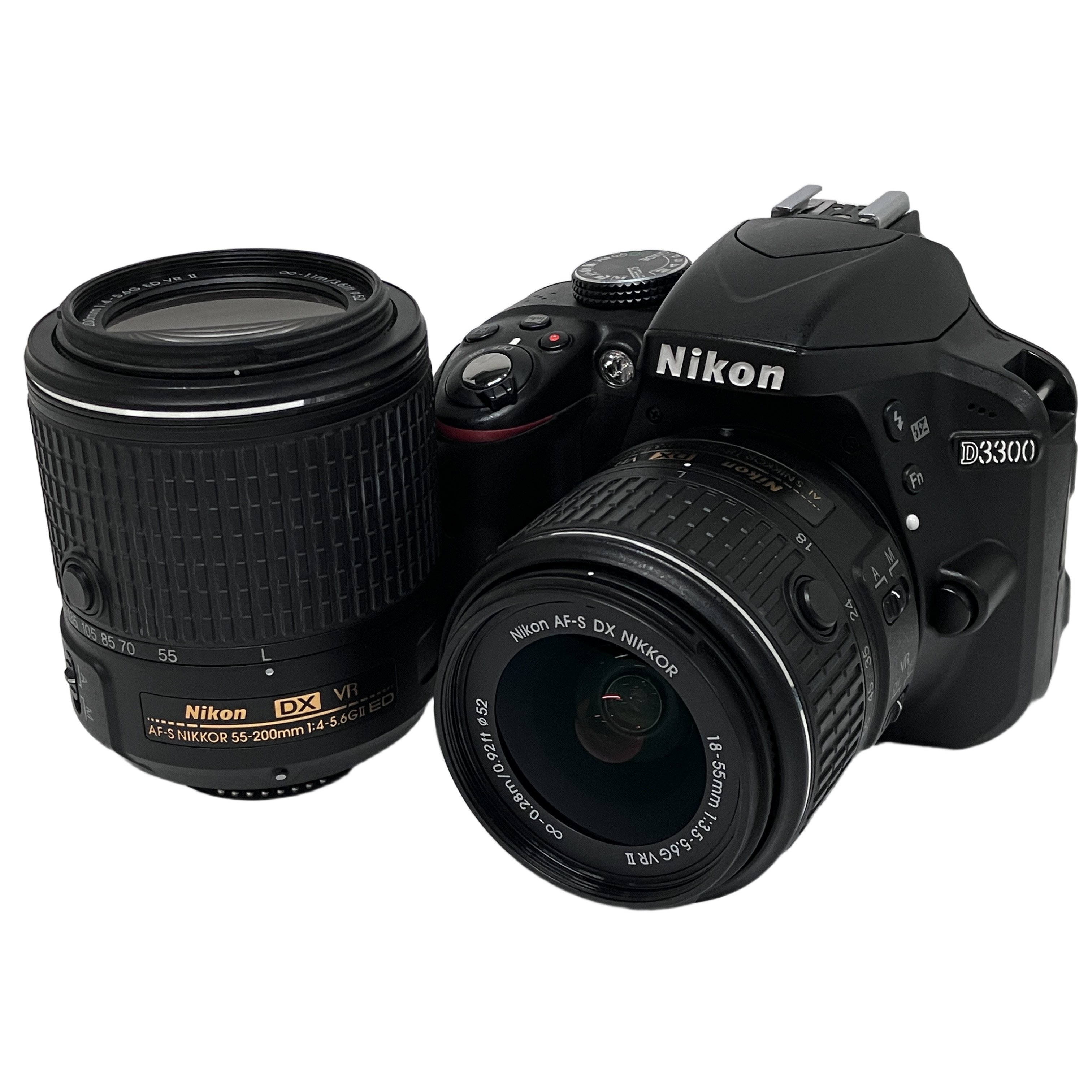 Nikon D3300 18-55mm 55-200mm 一眼レフカメラ ダブルレンズキット ニコン 中古