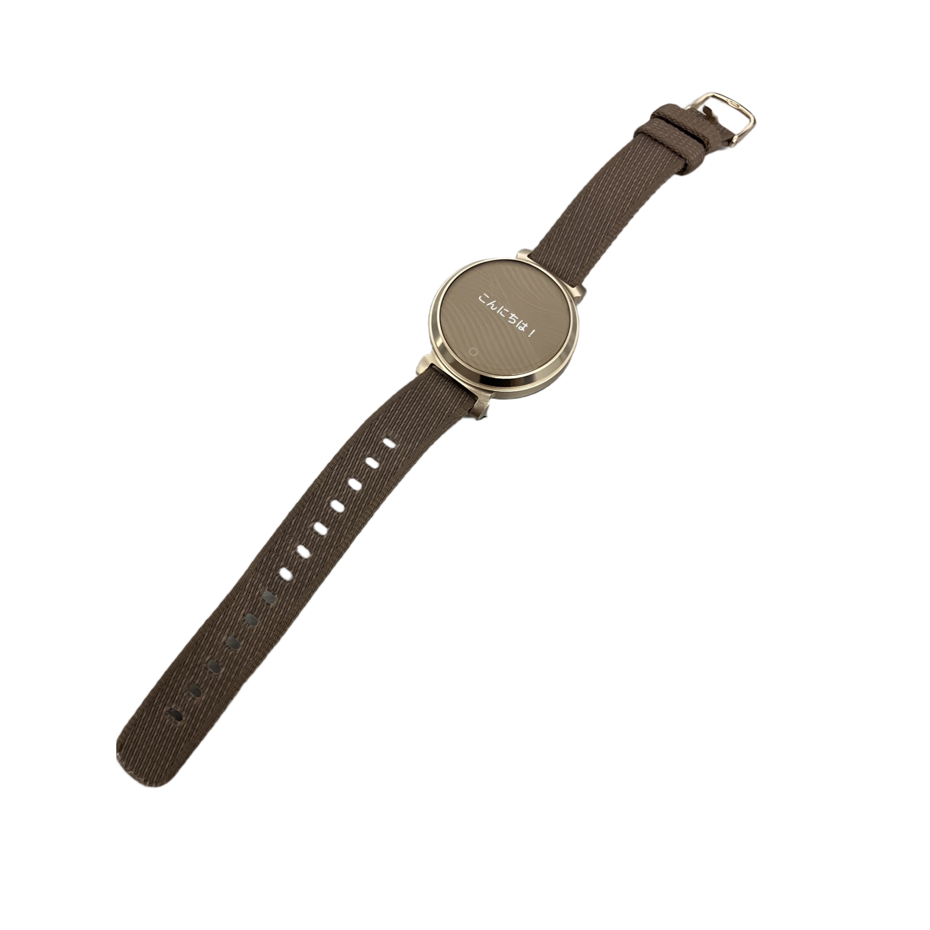 Garmin Lily 2 Classic Coffee Nylon Cream Gold スマートウォッチ ガーミン 中古