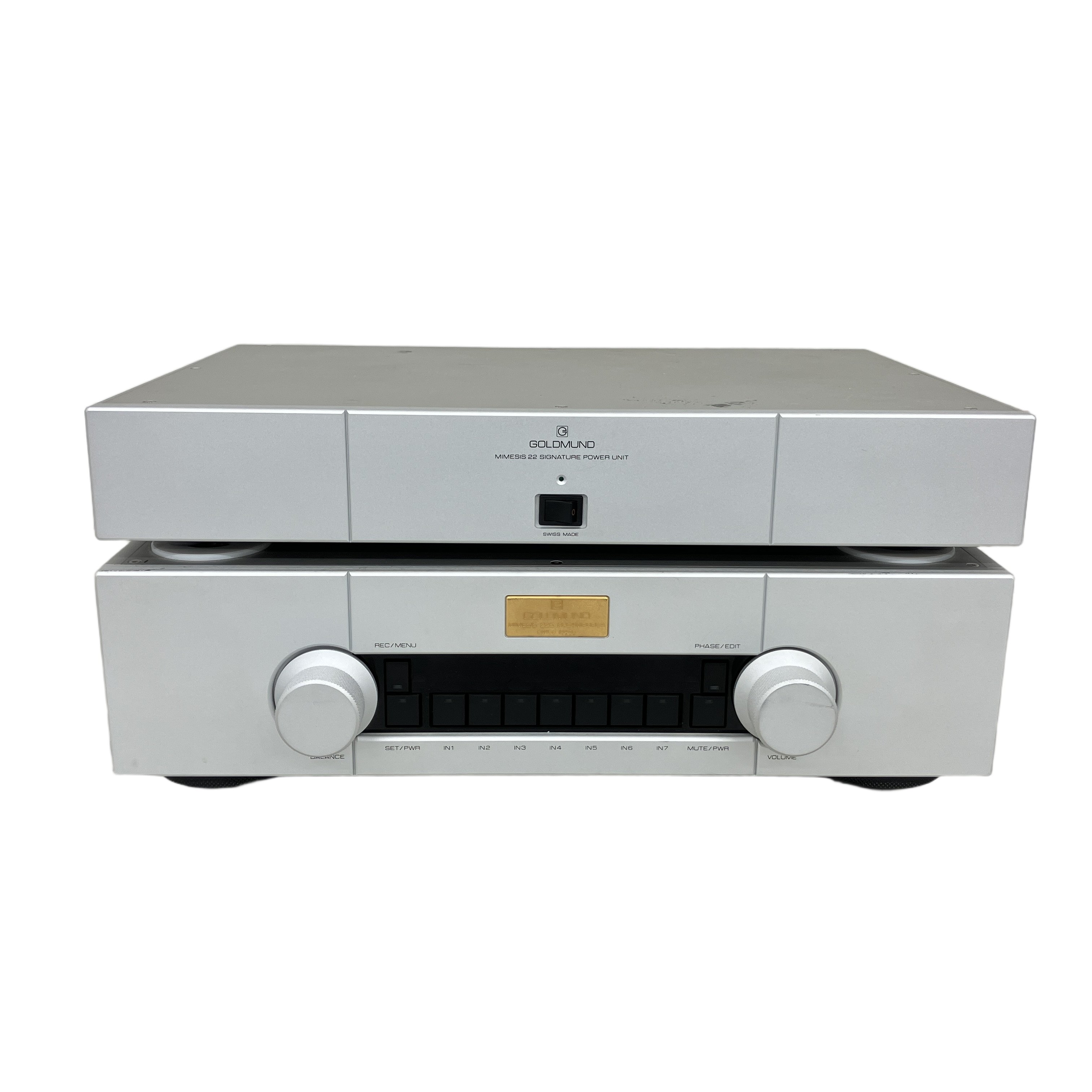 GOLDMUND ゴールドムンド MIMESIS 22S Signature プリアンプ 電源部セット ステラヴォックスジャパン 国内正規品 中古