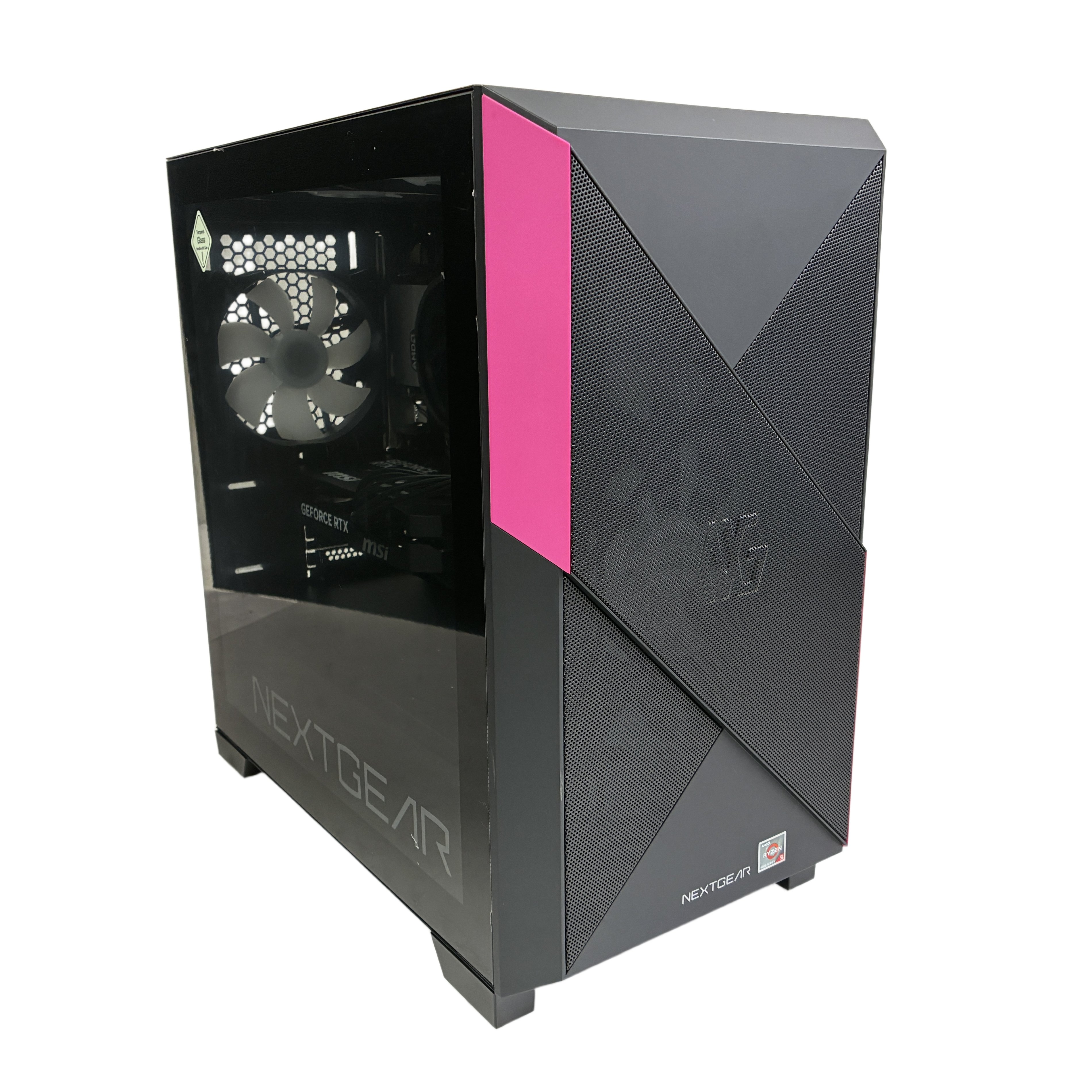 Mouse NEXTGEAR JGA5G60B5BAD デスクトップ PC 16GB SSD 1TB GeForce RTX 5060 8GB Ryzen 5 4500 Windows 11 Home 中古