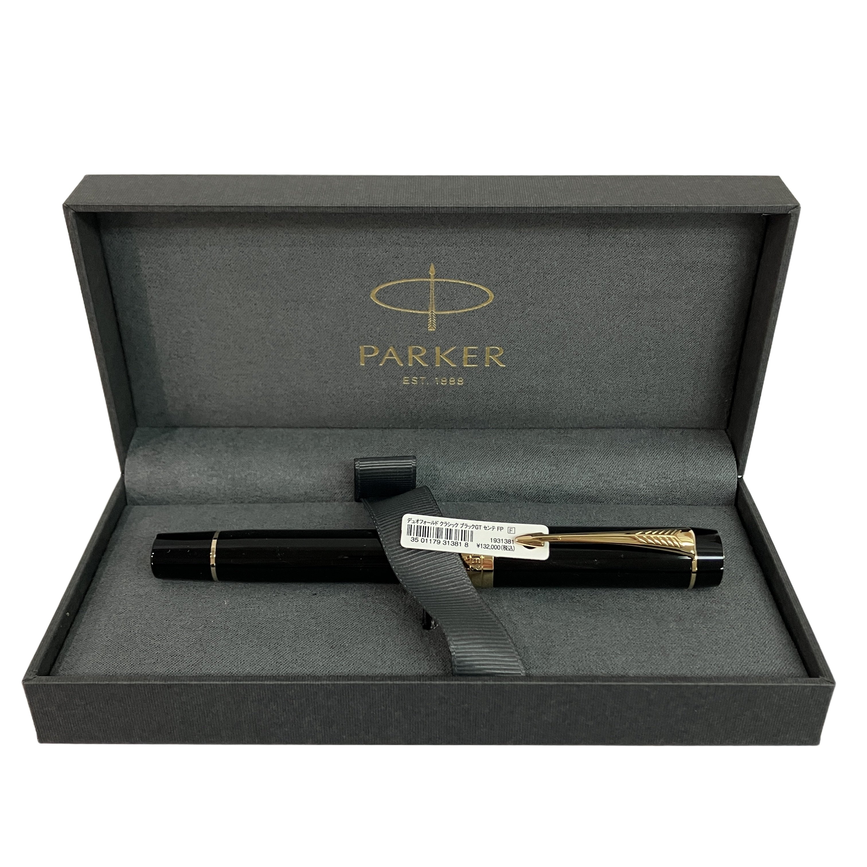 PARKER 1931381 F 細字 デュオフォールド クラシック ブラックGT 万年筆 パーカー 未使用
