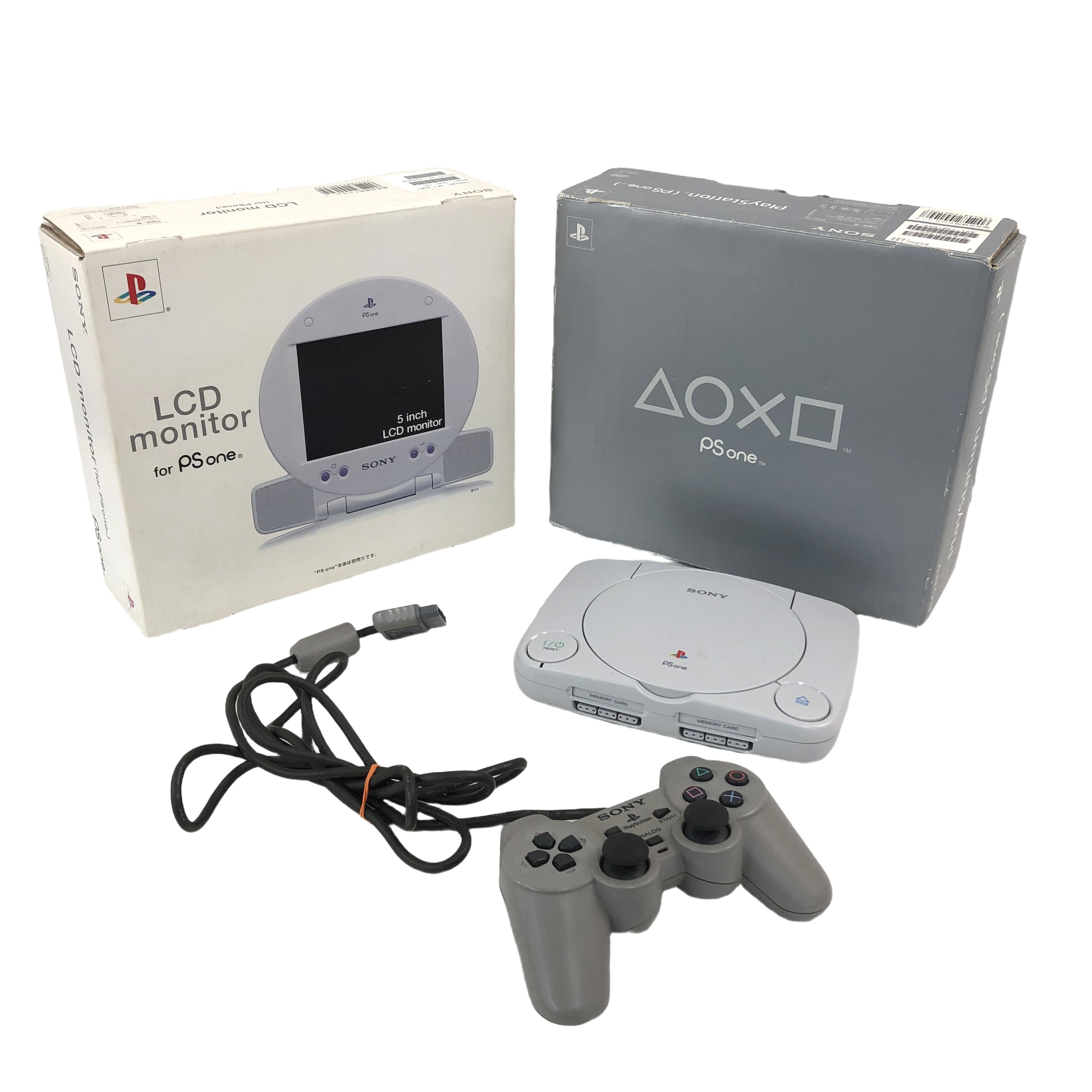 SONY ソニー SCPH-100/SCPH-130 PS one 本体 + LCDモニター 家庭用ゲーム機 中古