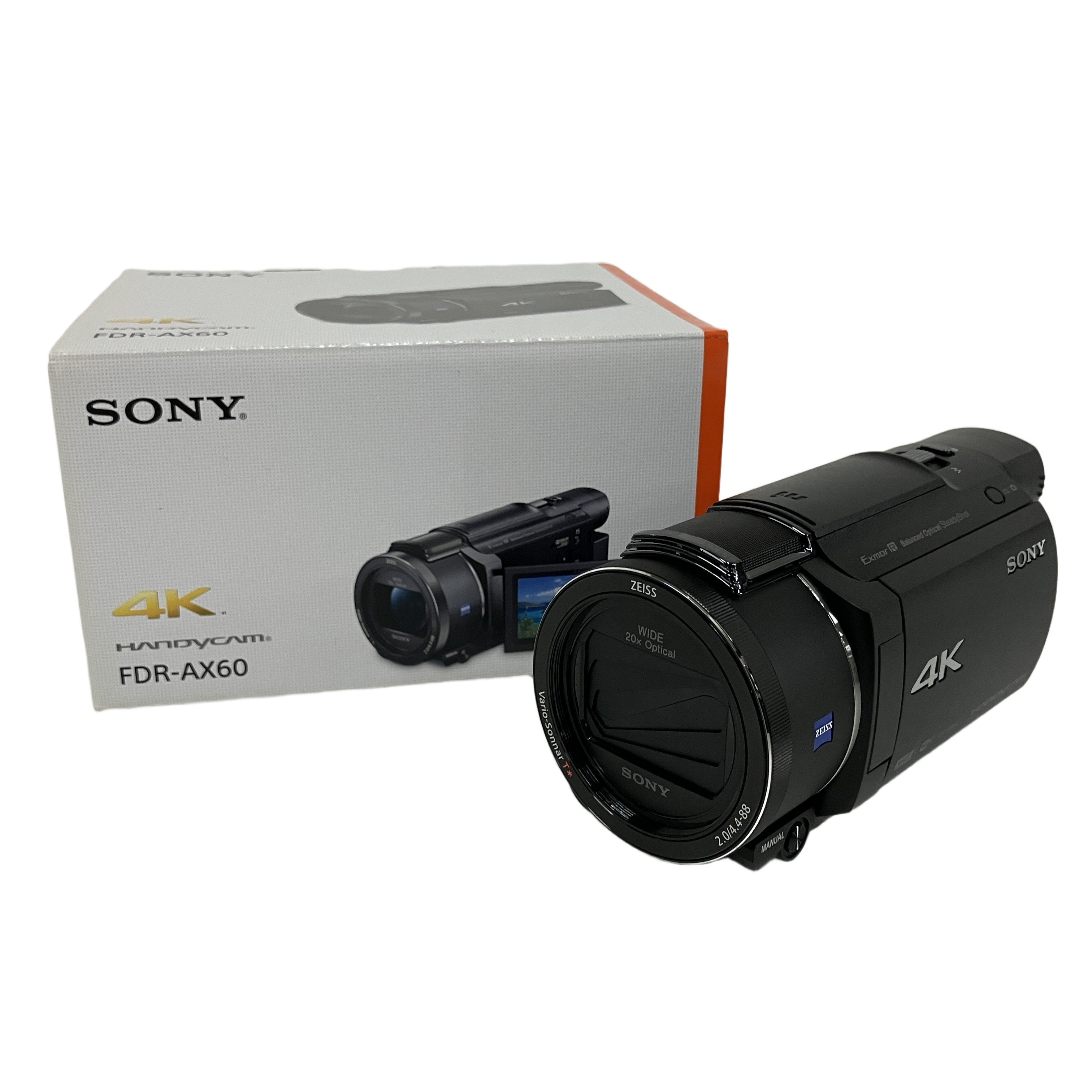SONY FDR-AX60 ソニー 4K ビデオカメラ Handycam 空間光学手ブレ補正 64GB内蔵メモリー 未使用 開封済