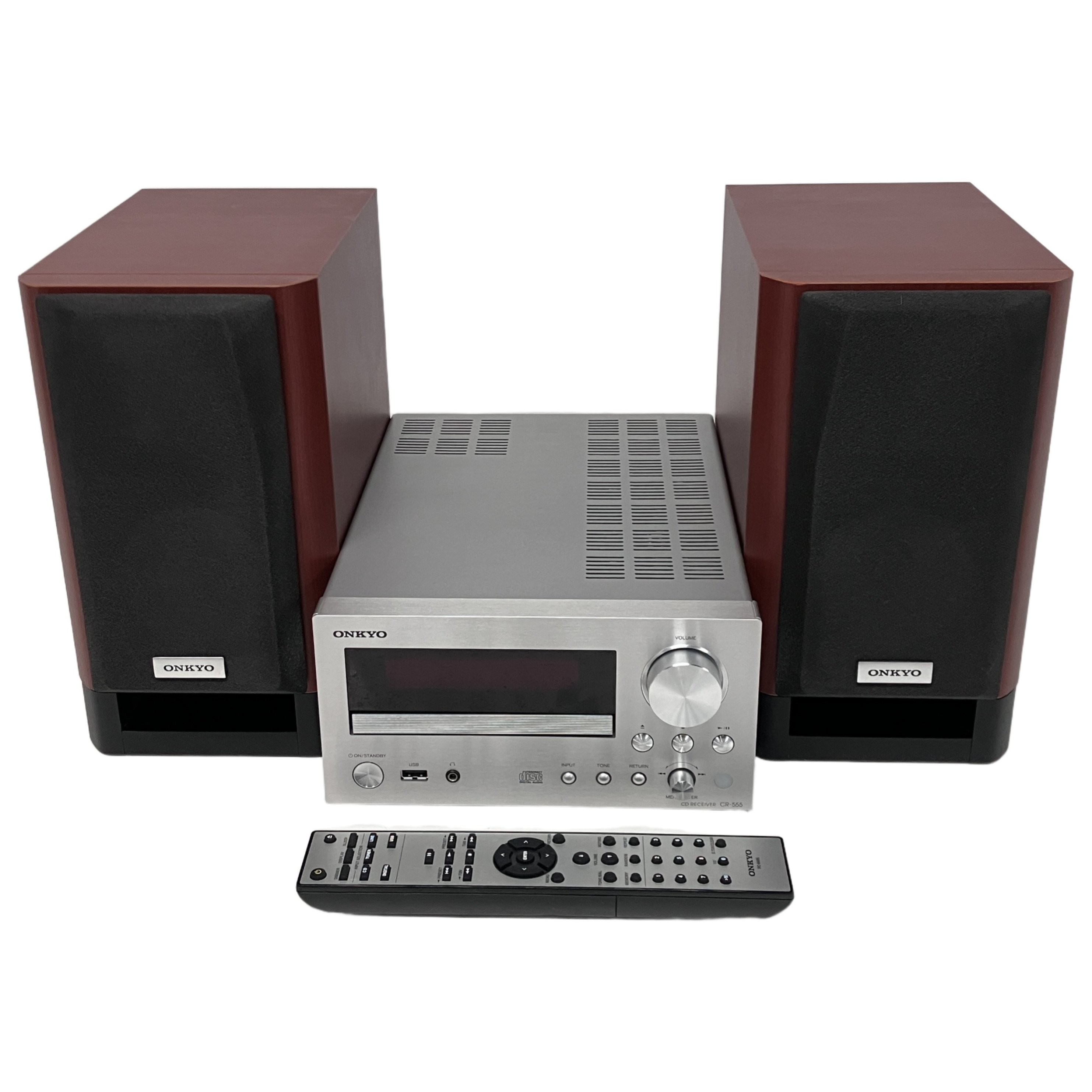 ONKYO CR-N765 D-55EX CDレシーバー スピーカーセット コンポ 音響機材 オーディオ オンキヨー 中古