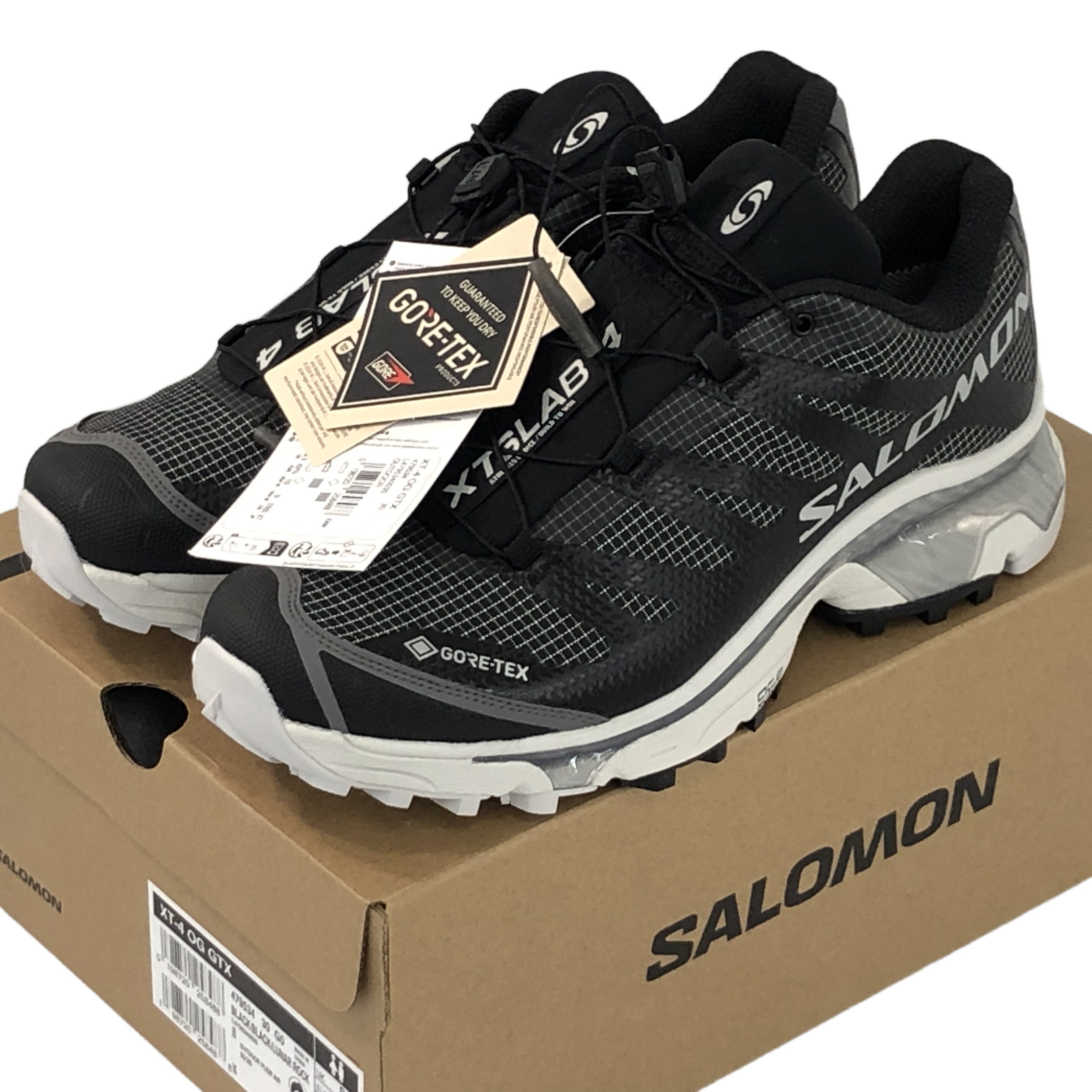 SALOMON サロモン XT-4 OG GTX 479534 スニーカー 27cm Black/Black/Lunar Rock ブラック 未使用