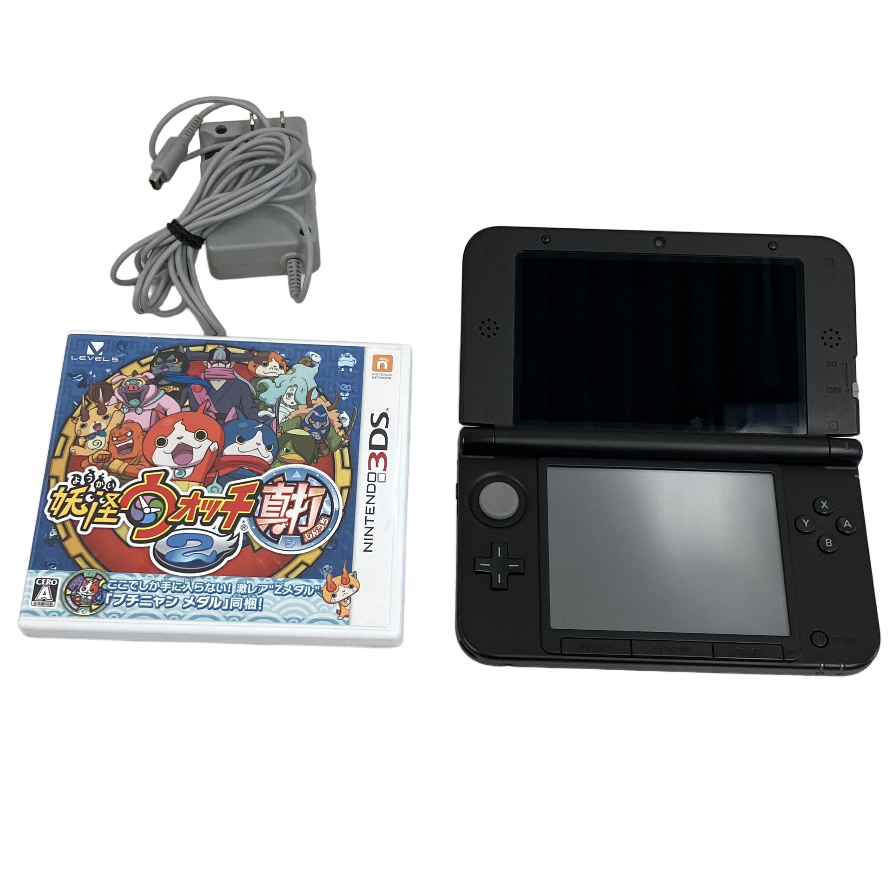 Nintendo SPR-001 ニンテンドー3DS LL 妖怪ウォッチ2 真打 ソフト セット ゲーム機 中古