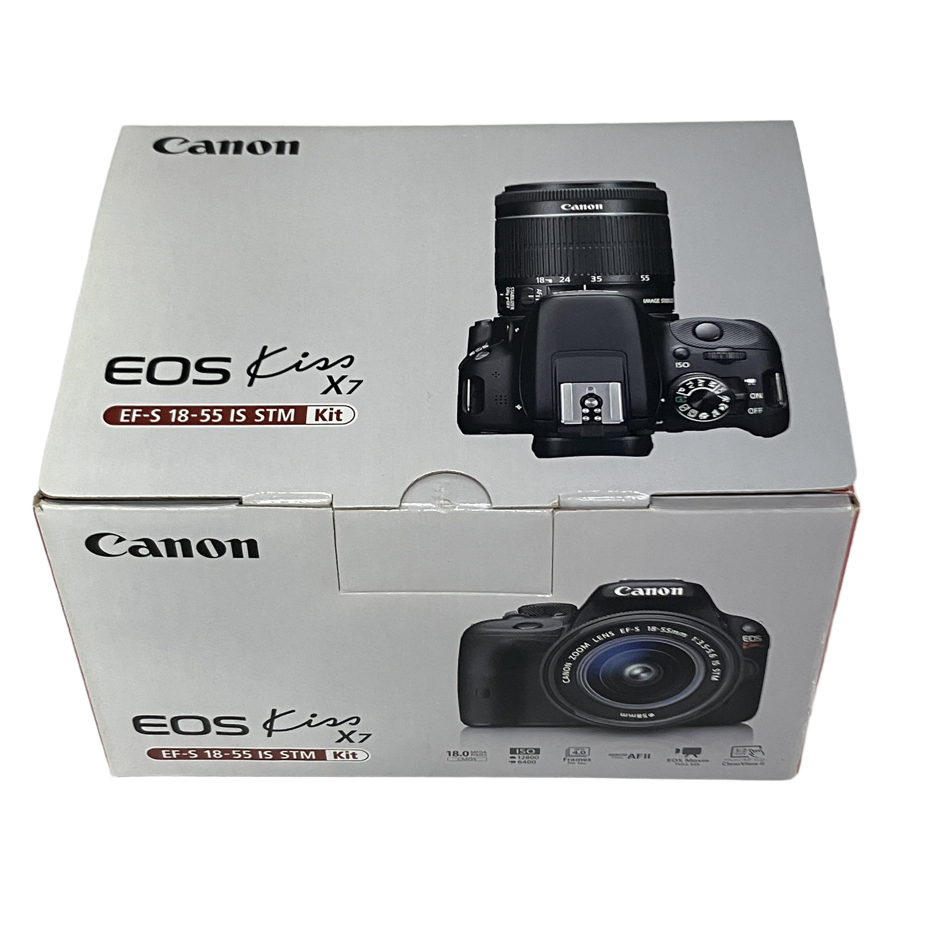 Canon EOS KISS X7 一眼レフカメラ EFS 18-55mm EFS 55-250m ダブルレンズセット キャノン 中古 良好