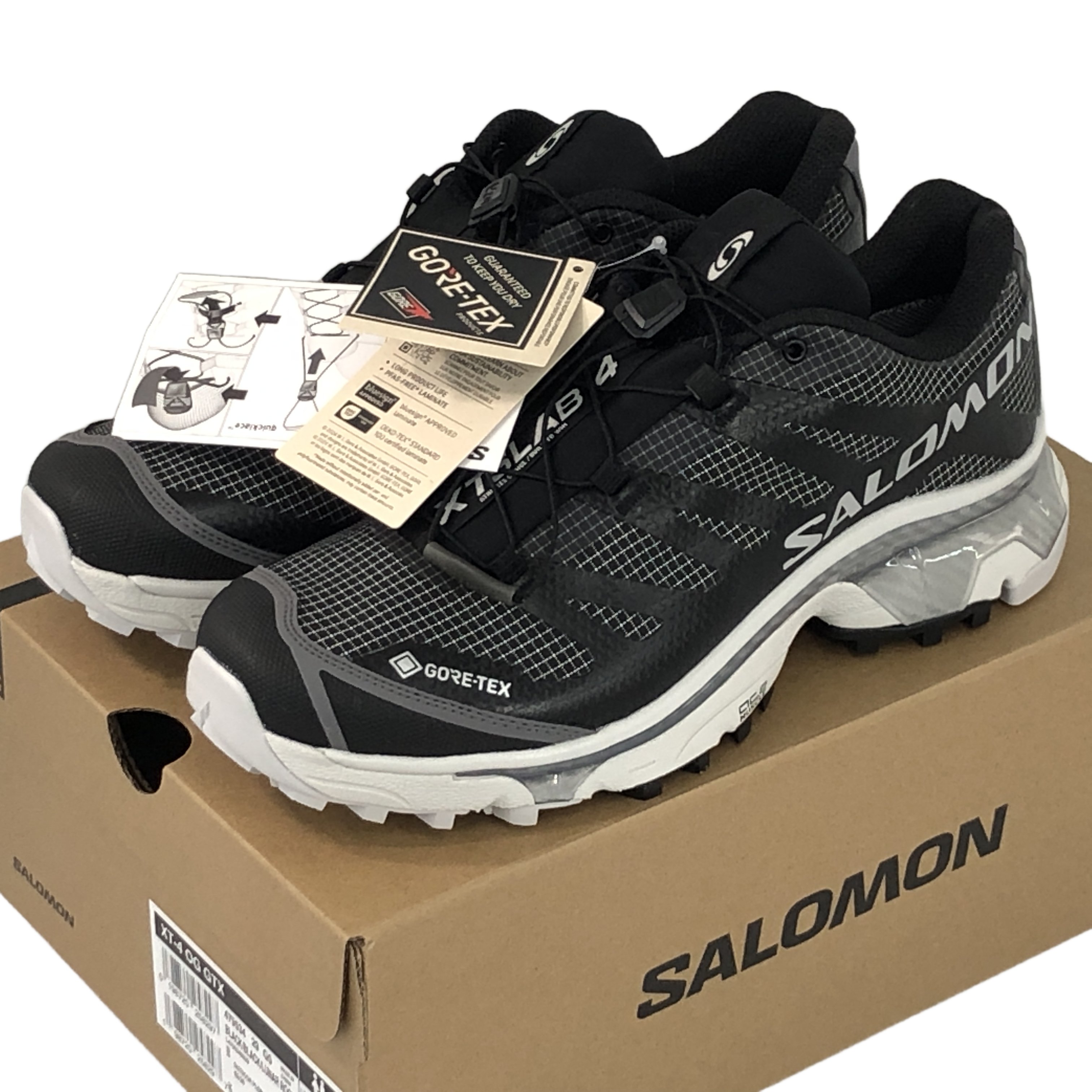 SALOMON サロモン XT-4 OG GTX 479534 スニーカー 26.5cm Black/Black/Lunar Rock ブラック 未使用