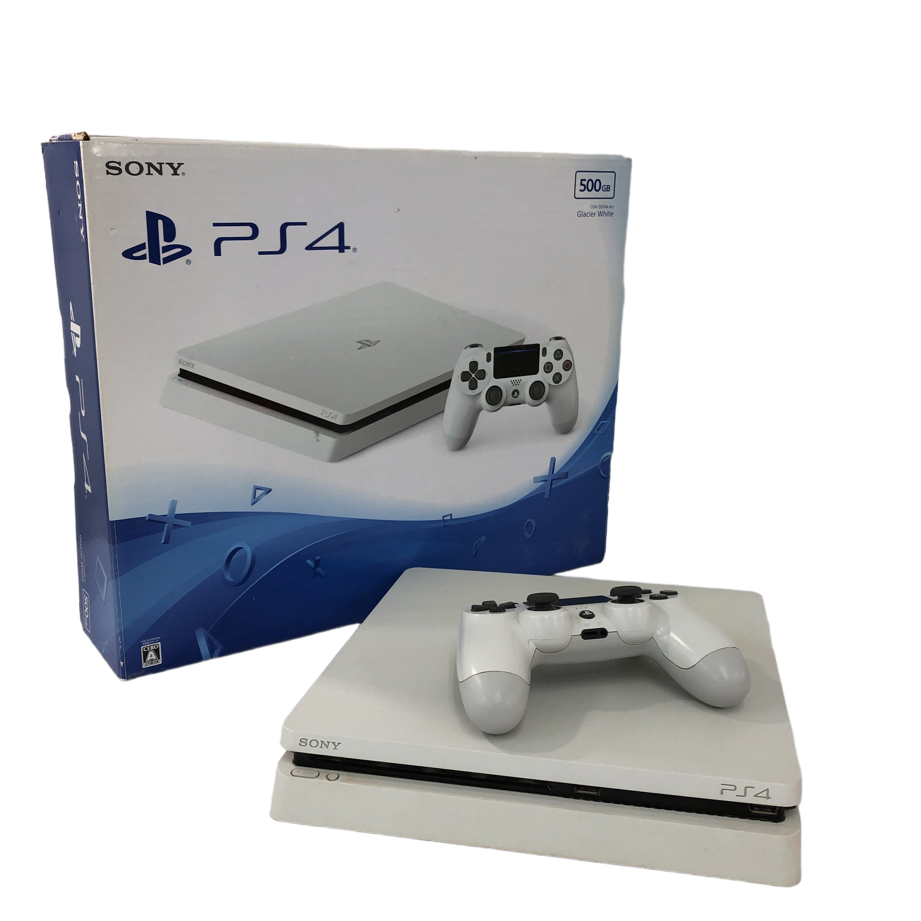 SONY PlayStation4 PS4 本体 CUH-2000A ホワイト 500GB ゲーム機 プレステ 中古