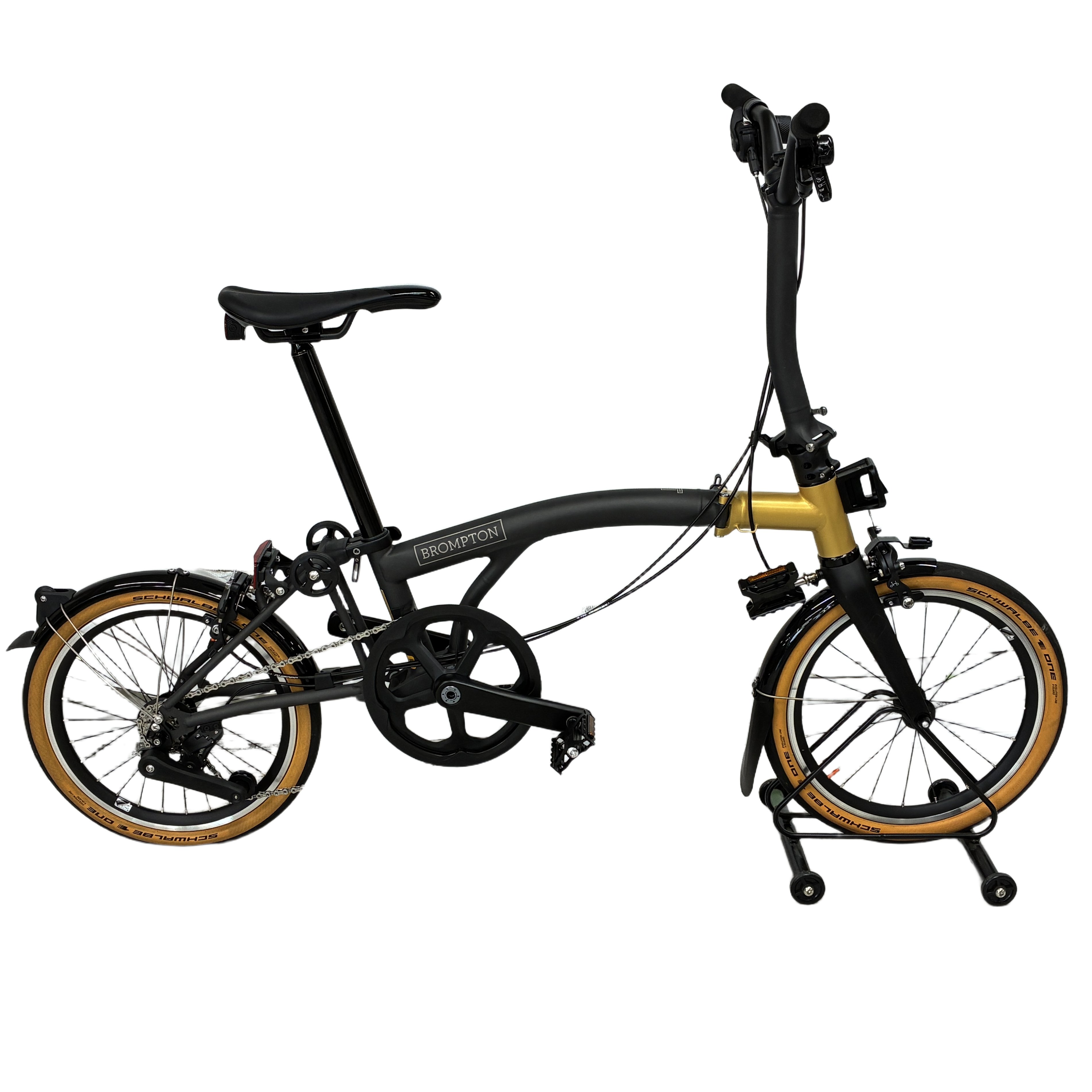 Brompton ブロンプトン T Line Ceratech BLACK AND GOLD 限定カラー 折りたたみ自転車 中古 良好