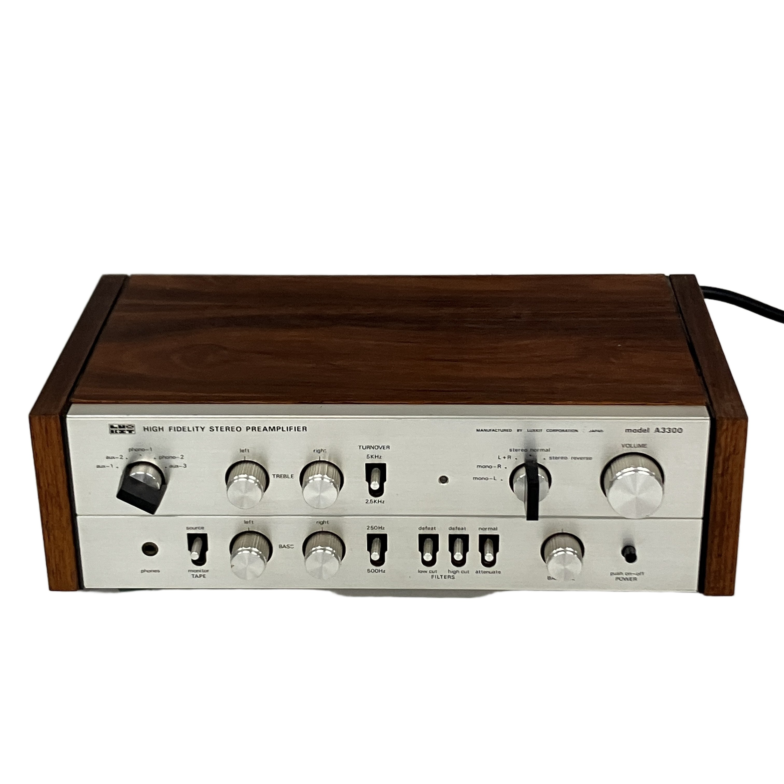 LUXMAN LUXKIT ラックスマン ラックスキット A3300 真空管プリアンプ A33 専用電源ユニット 音響機材 オーディオ 中古