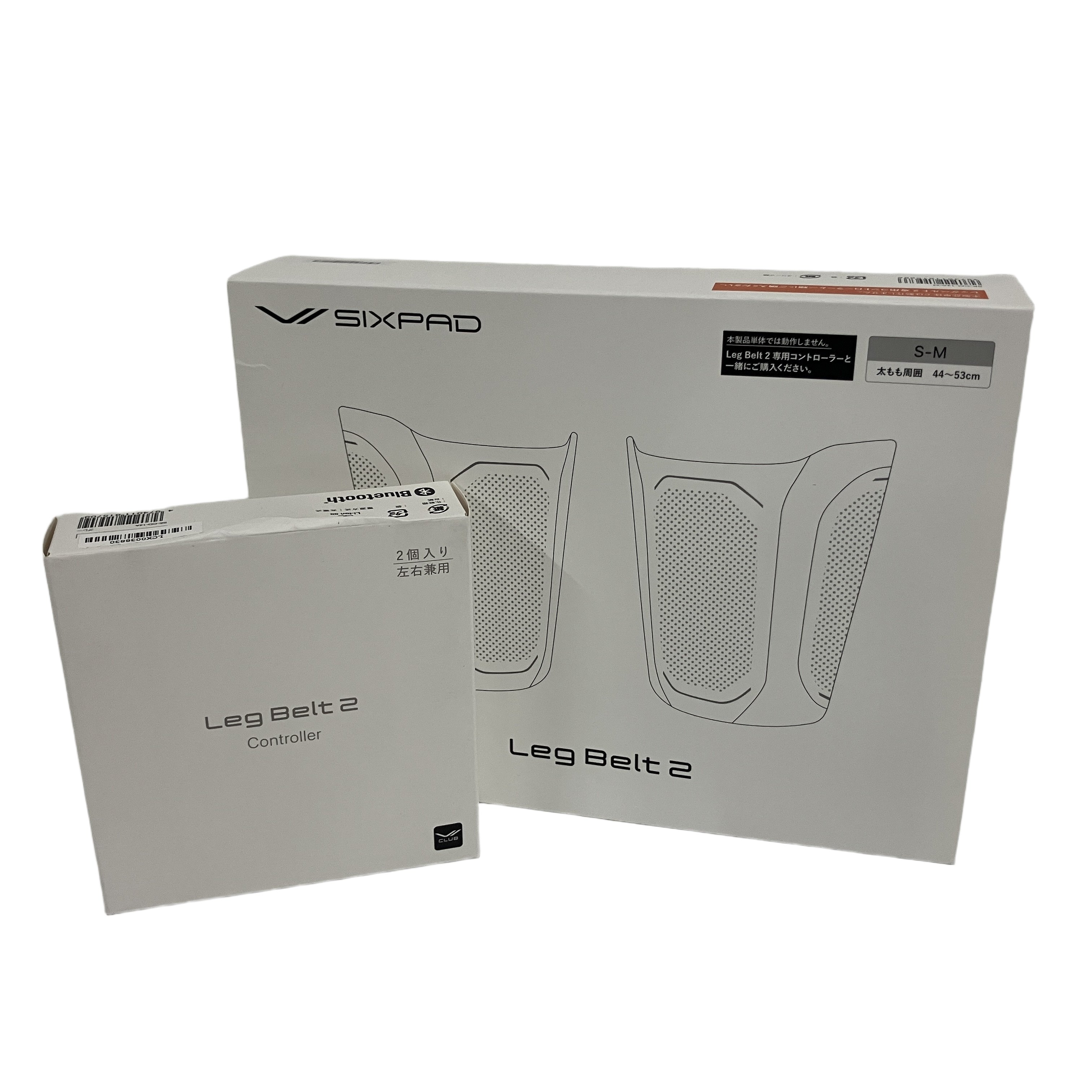 SIXPAD シックスパッド LegBelt2 レッグベルト 左右セット SE-CM-14A-M S~Mサイズ 専用コントローラー付 未使用 開封済
