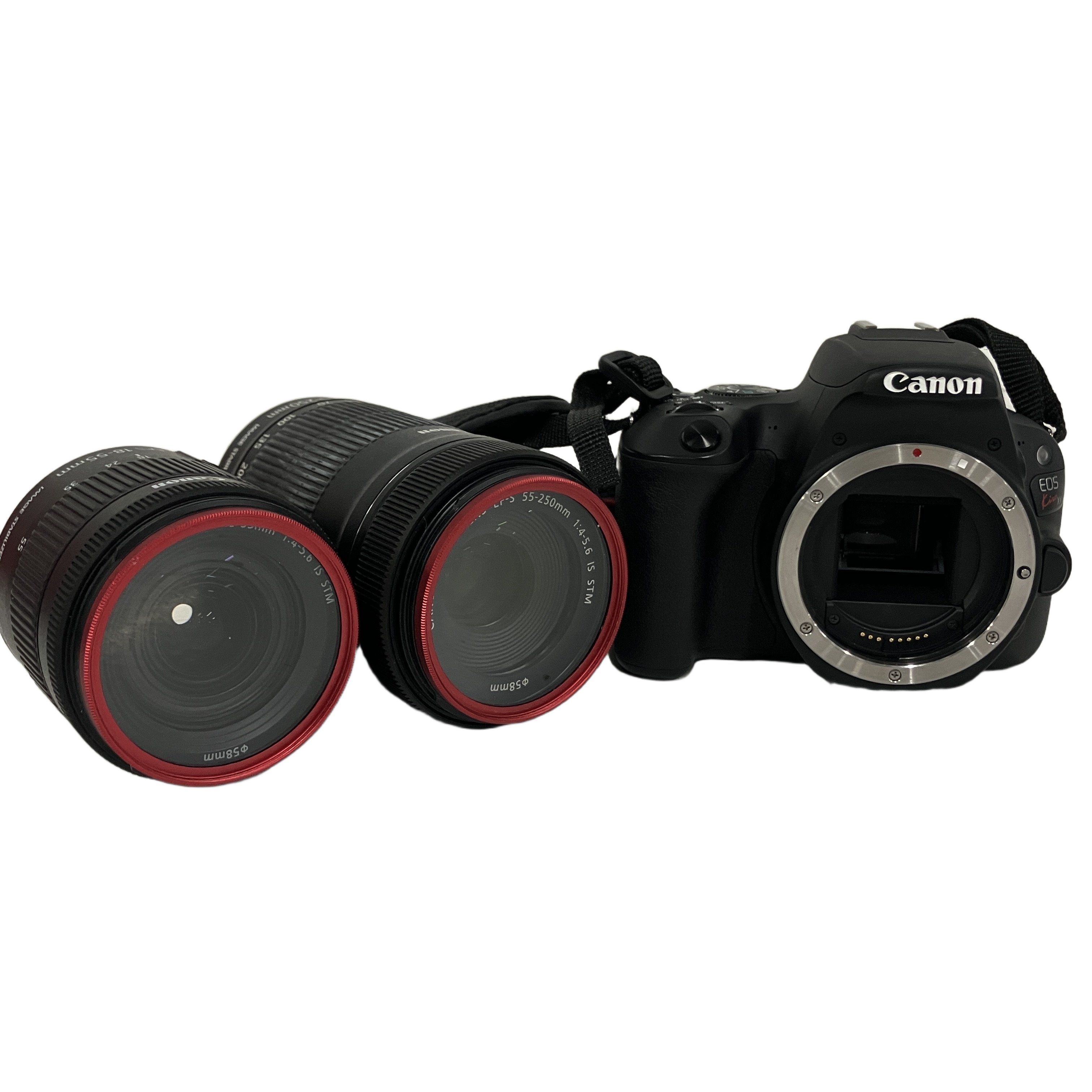 CANON キャノン EOS KISS X9 ダブルズームキット デジタル一眼カメラ ブラック 中古