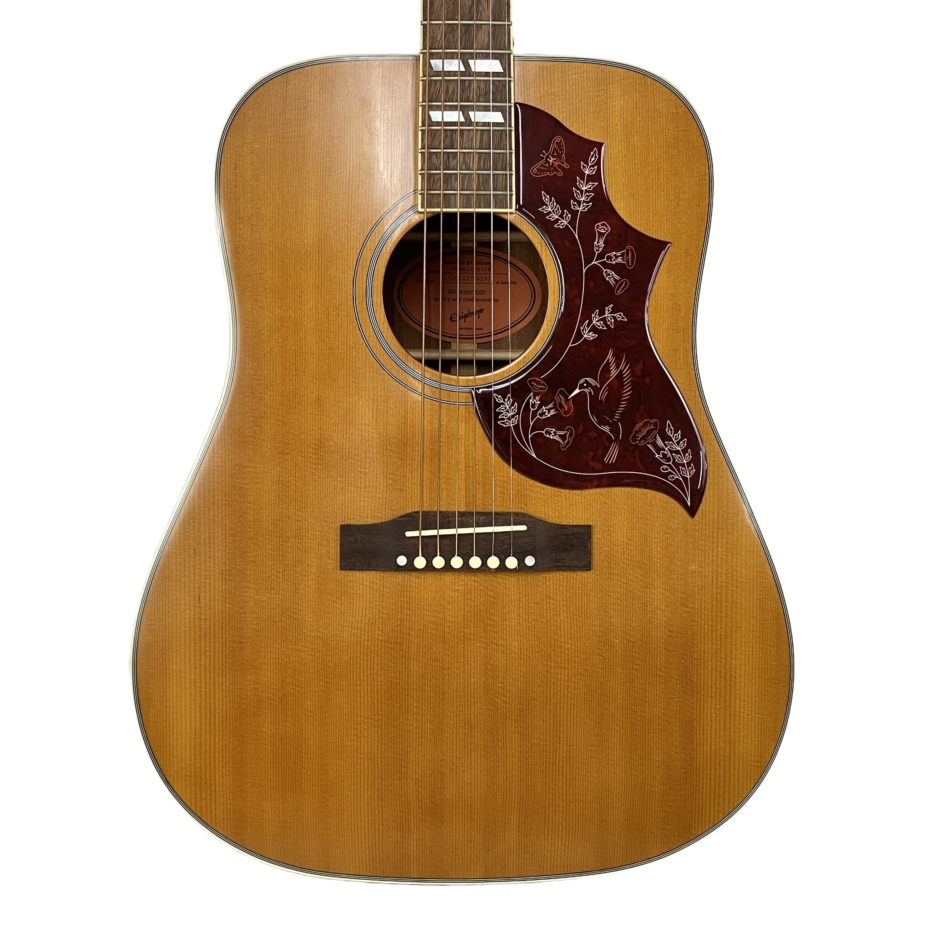 Epiphone Inspired by Gibson Hummingbird エレアコ ギター Aged Natural with Fishman Sonitone 2012年 エピフォン 中古