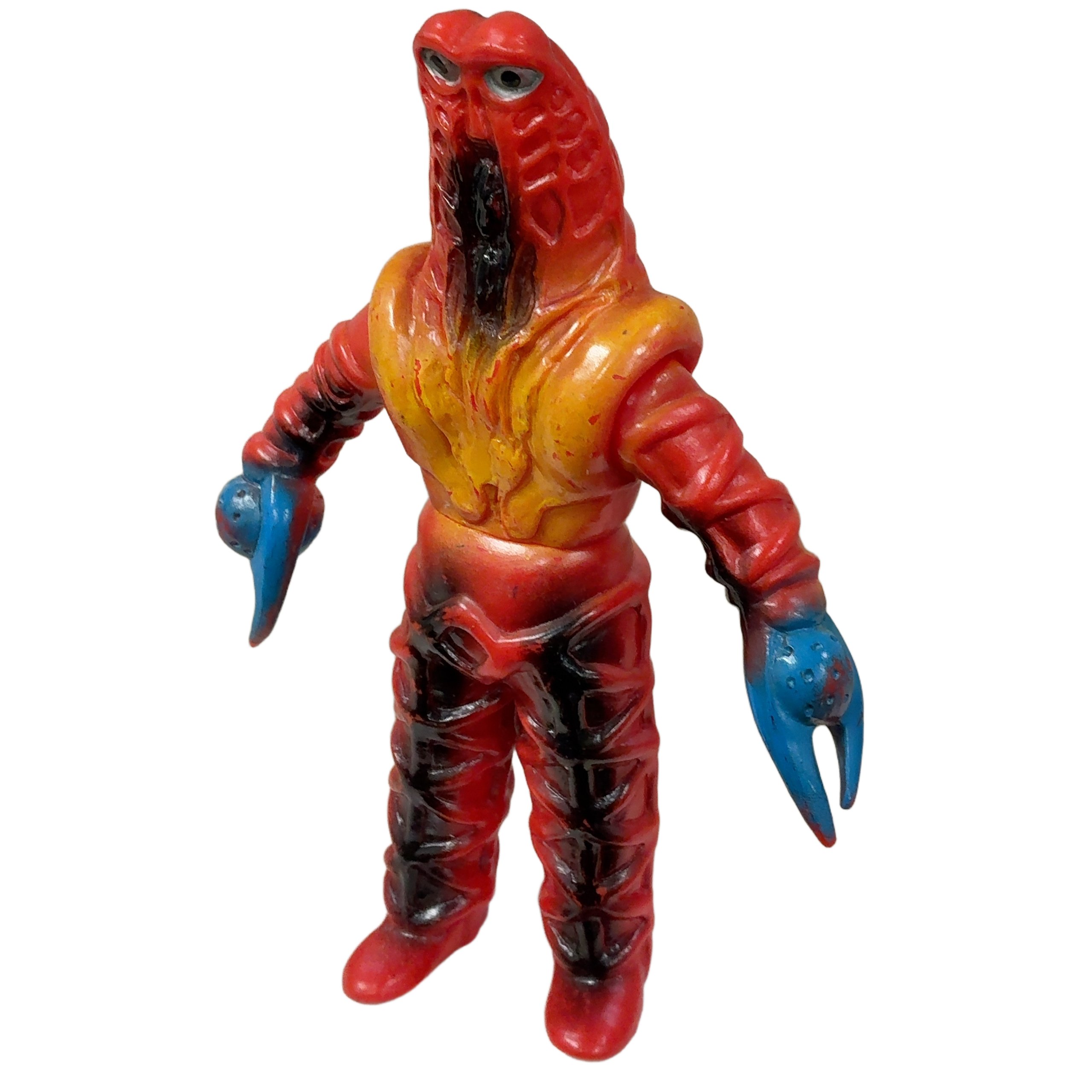 ブルマァク 当時物 レトロ 宇宙人 ゴドラ星人 ウルトラセブン ソフビ 中古