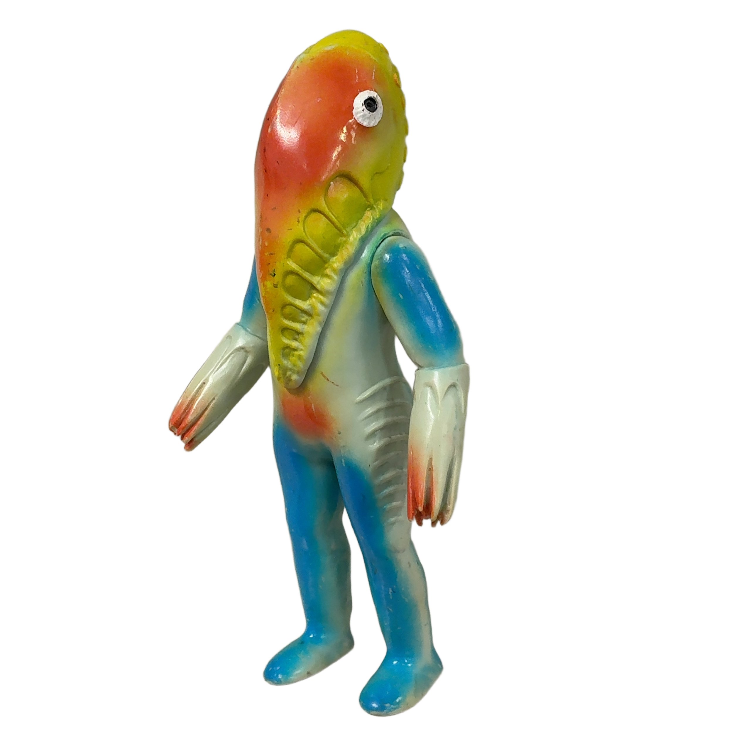 ブルマァク当時物 レトロ 宇宙人メトロン星人 ウルトラセブン 円谷プロ ソフビ 中古