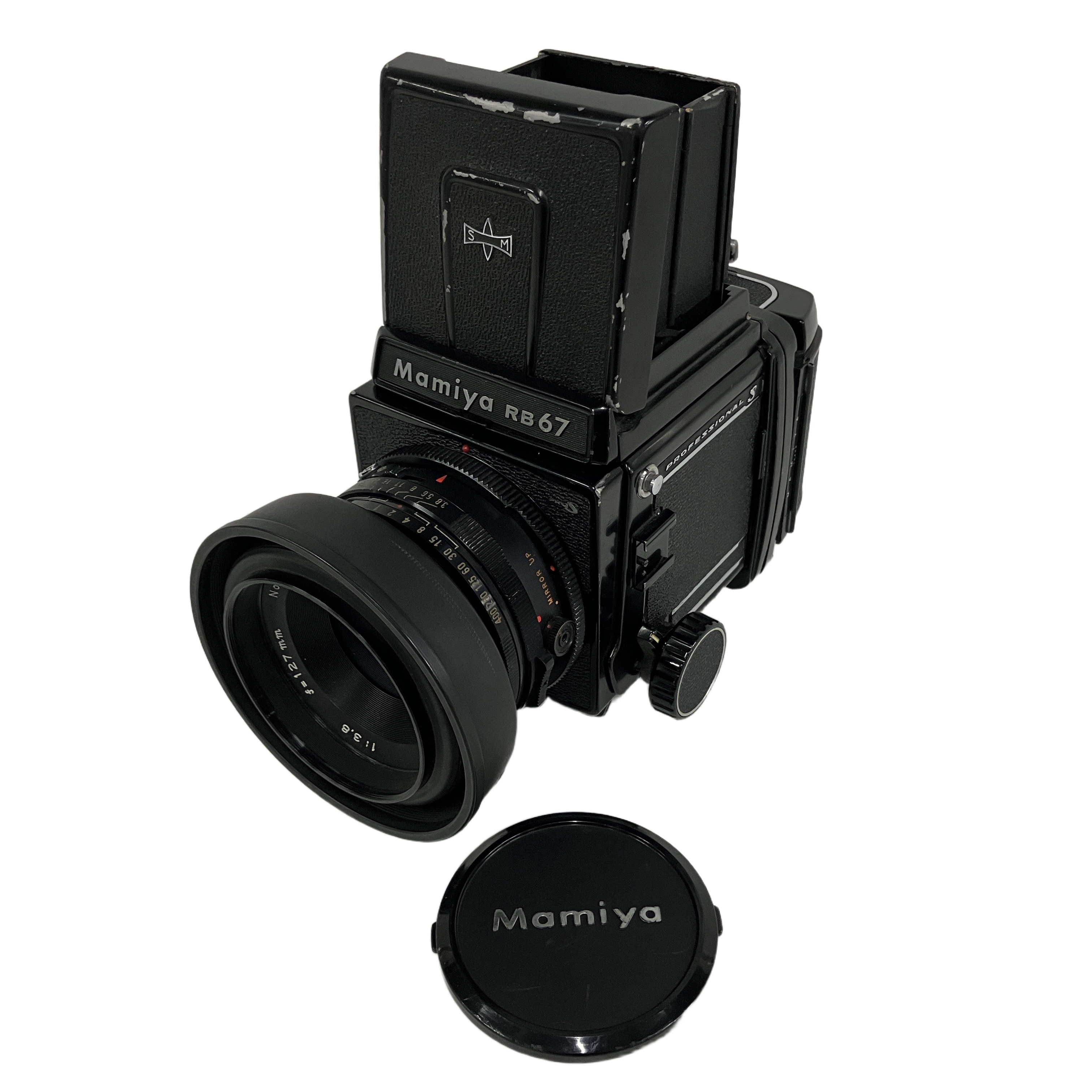 ★Mamiya マミヤ RB67 PRO S + SEKOR C 127mm F3.8 + フィルムバック 中判フィルムカメラ レンズセット ジャンク★