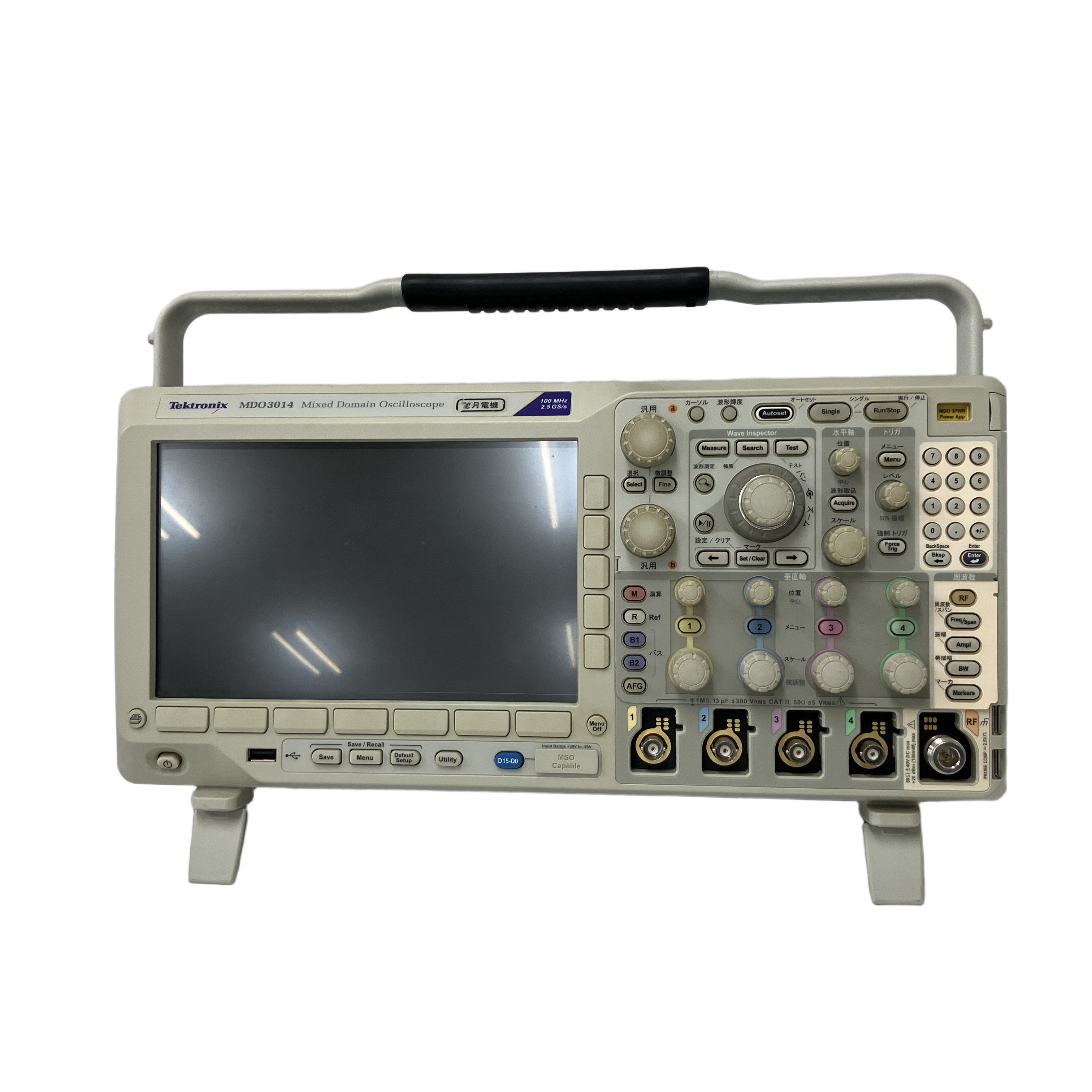 Tektronix MDO3014 ミックスド ドメイン オシロスコープ 100MHz 4ch スペアナ テクトロニクス 計測器 中古