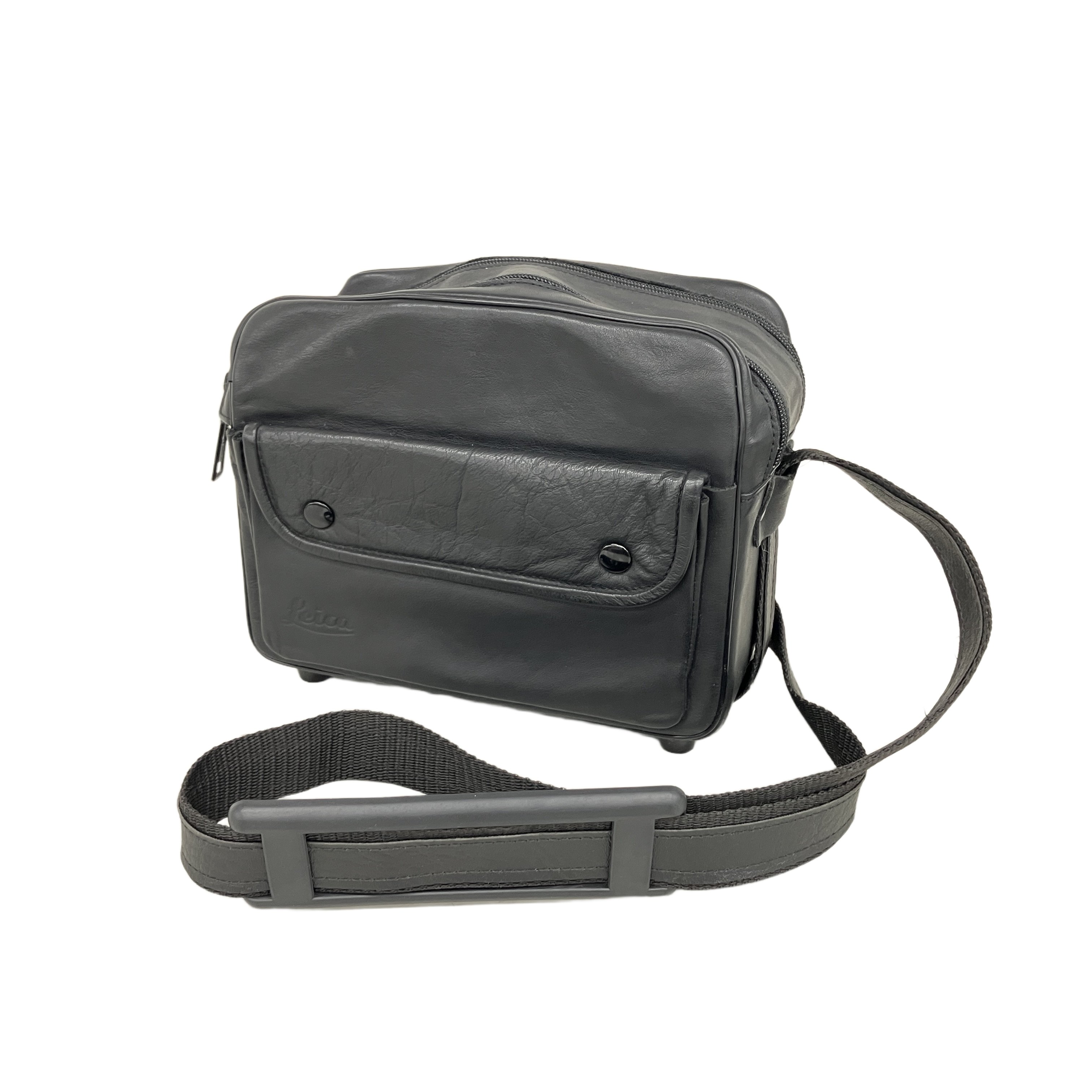 Leica ライカ 本革製コンビネーションカメラバッグ 14845 LEICA刻印付き 中古
