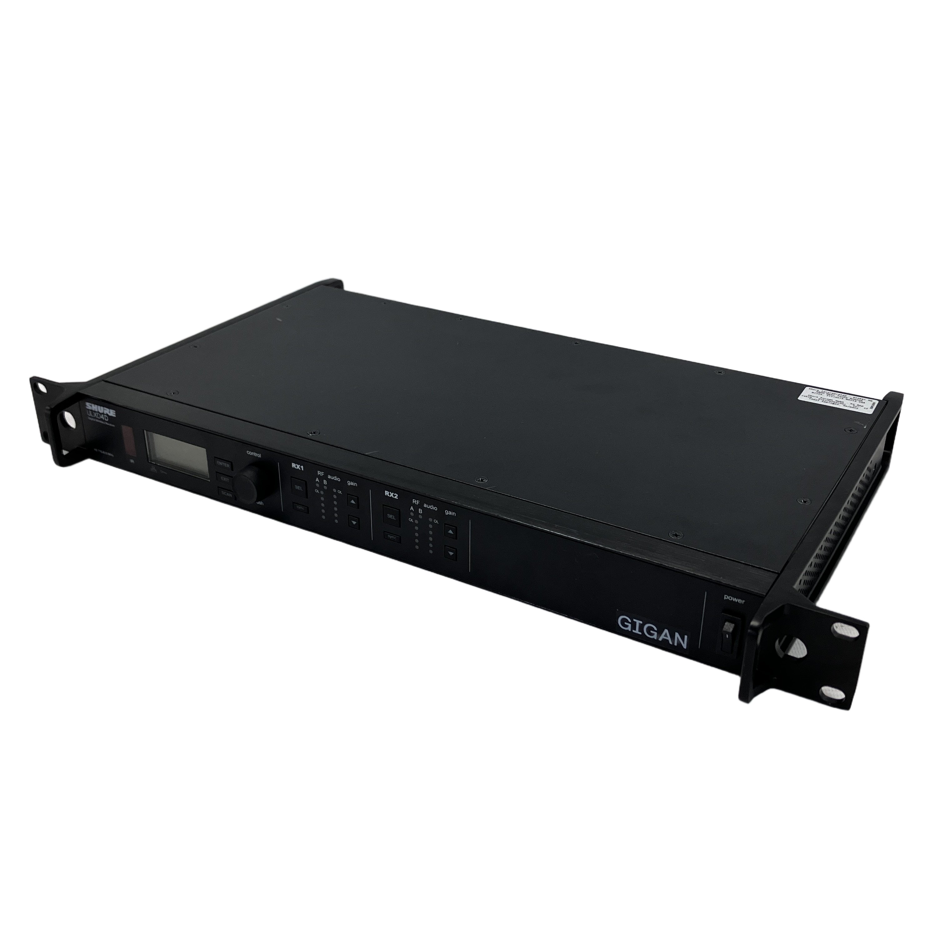SHURE ULXD4D AB デジタルワイヤレス受信機 デュアルチャンネル シュア 中古