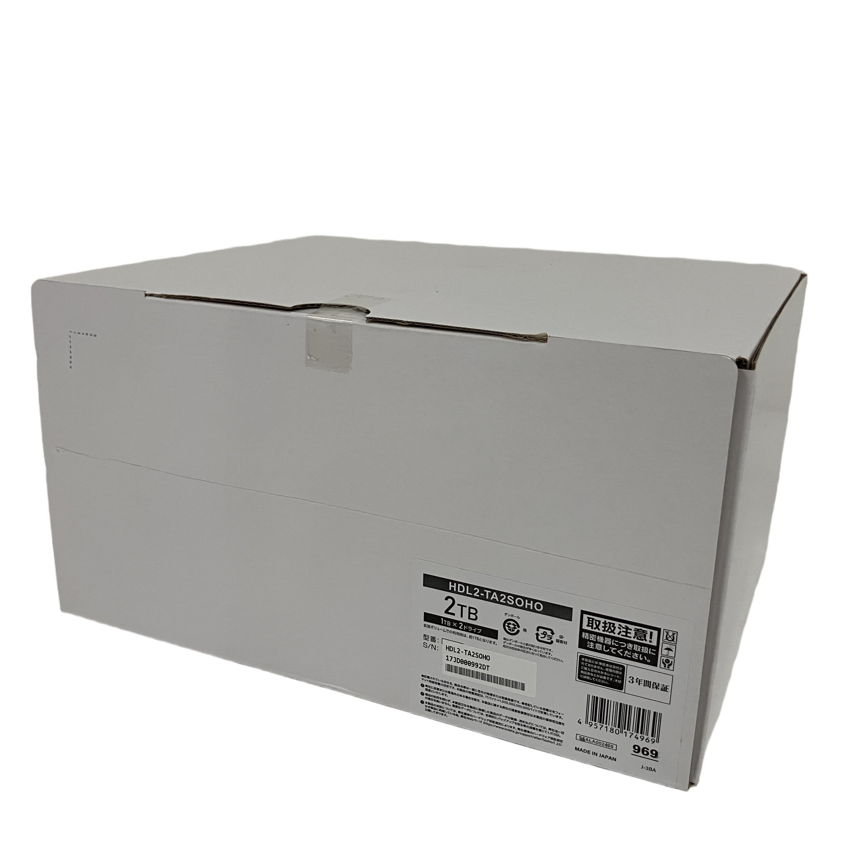 IO DATA SOHO HDL2-TA2SOHO 2TB アイ・オー・データ機器 2TB PC周辺機器 未使用