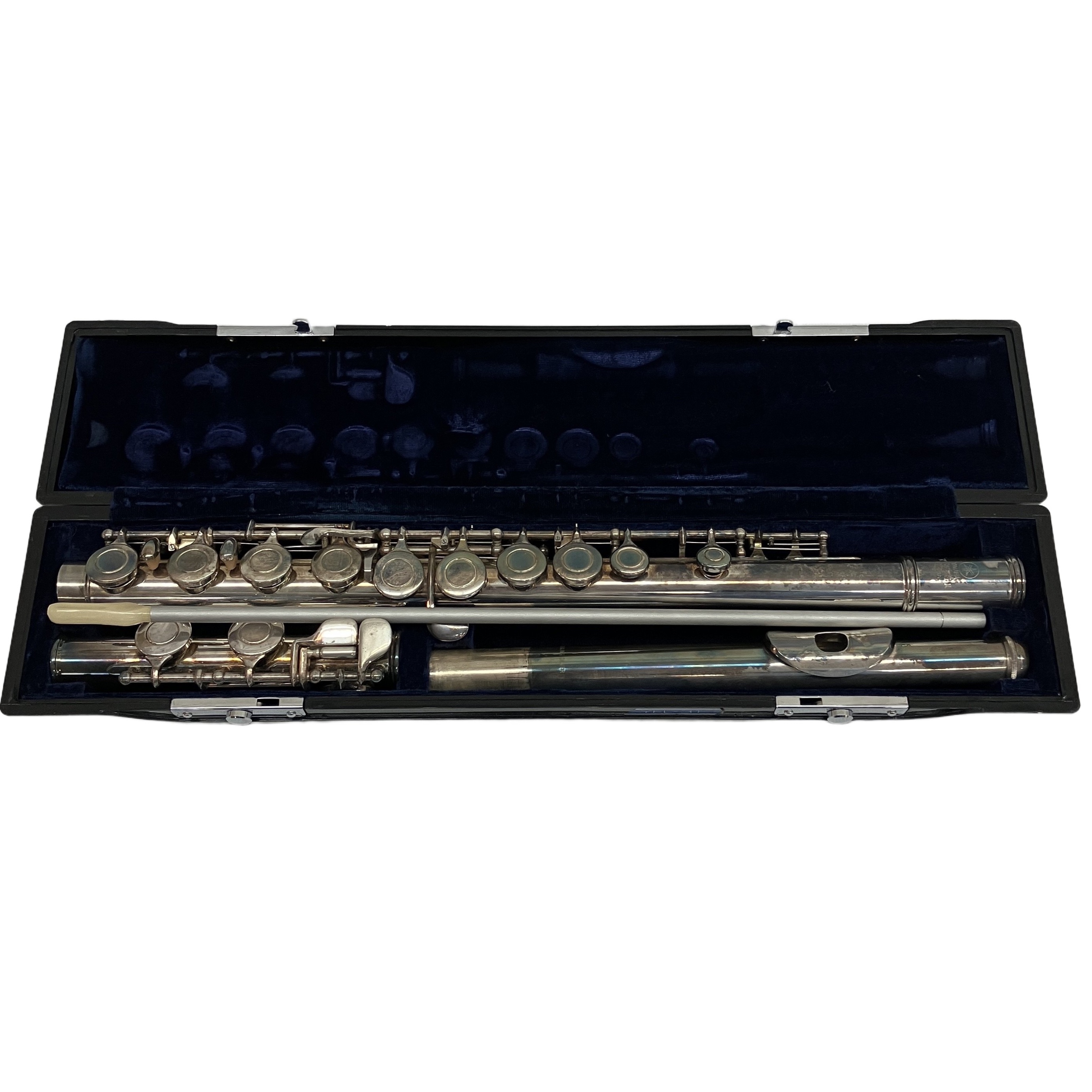YAMAHA YFL-31 フルート STERLING SILVER 頭部管 銀 Eメカ 管楽器 楽器 ヤマハ 中古
