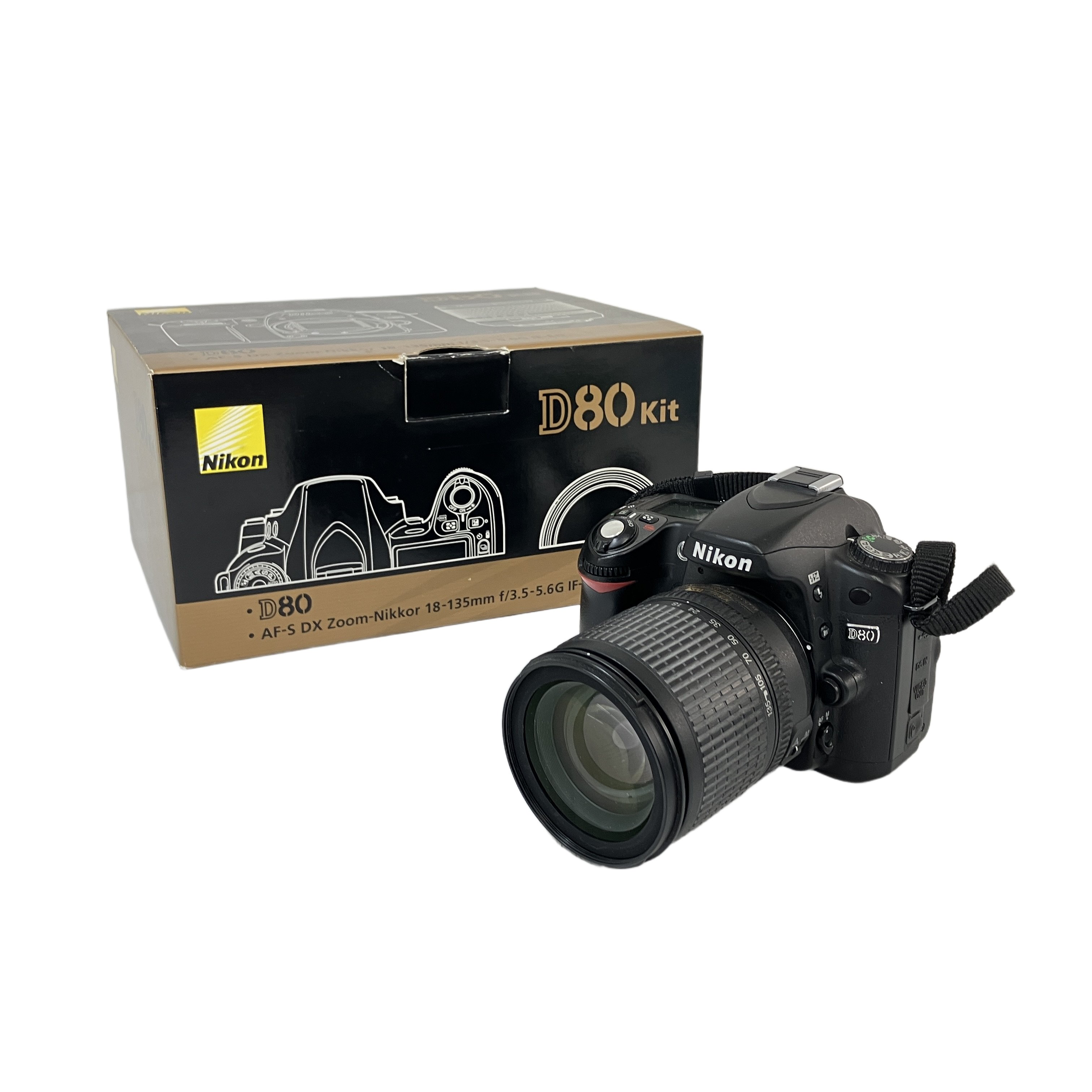 Nikon D80 AF-S NIKKOR 18-55mm f3.5-5.6G レンズキット デジタル一眼レフカメラ CCDセンサー搭載 ニコン 中古
