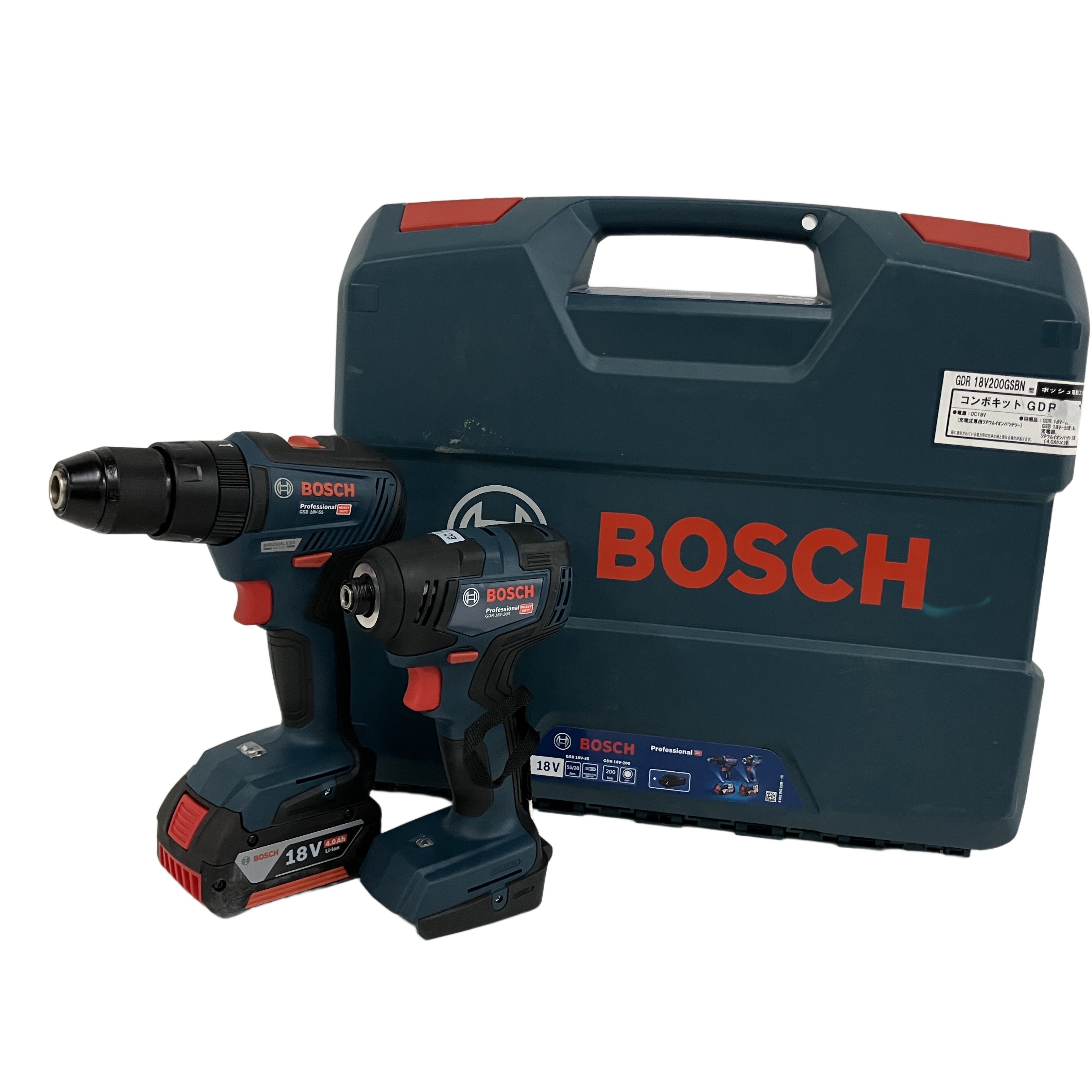 BOSCH GSB 18V-55 18V-200 コンボ バッテリ1個 電動工具 ボッシュ コンボキット 未使用 開封