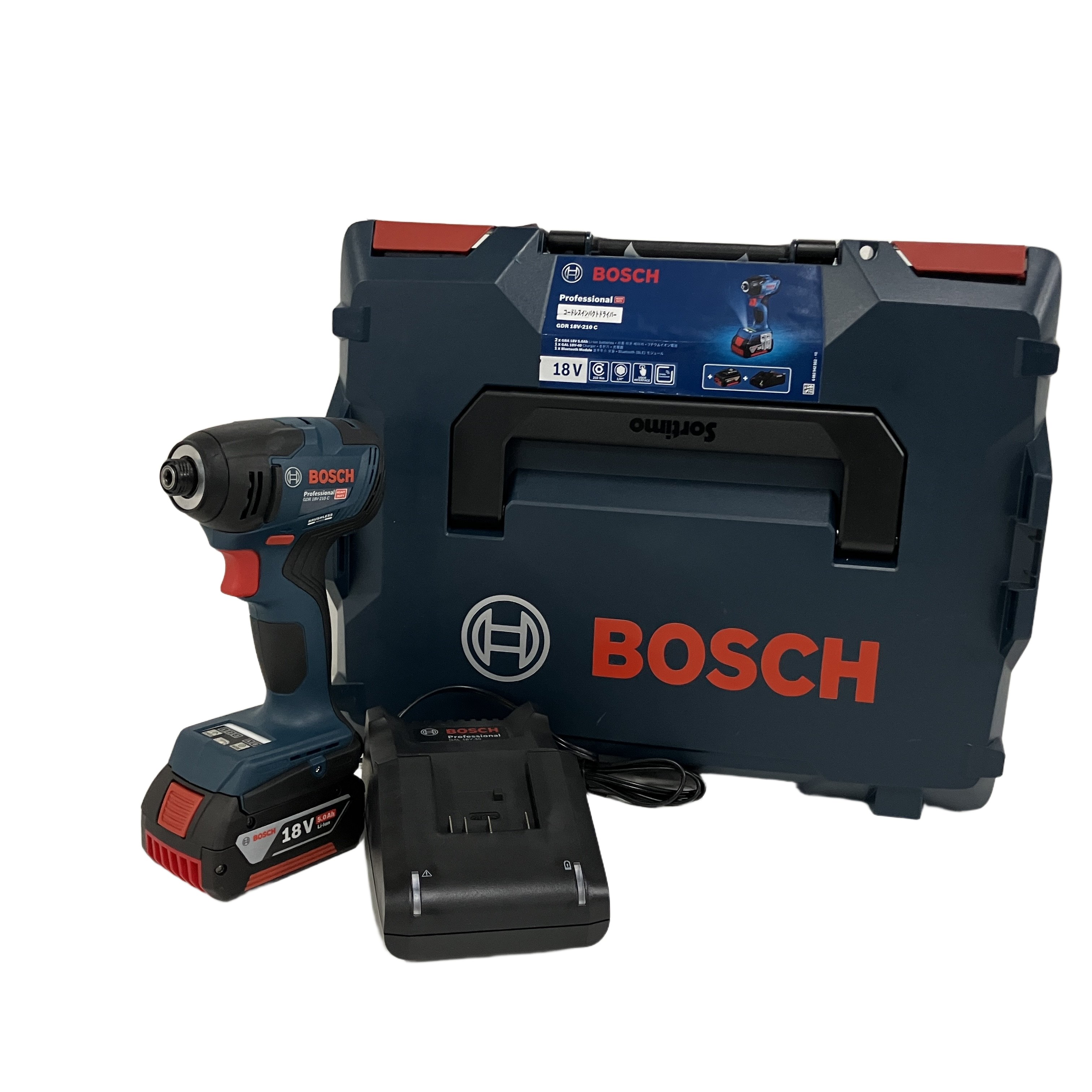 BOSCH GDR 18V-210C 18Vコードレスインパクトドライバー バッテリー2個 電動工具 未使用 開封