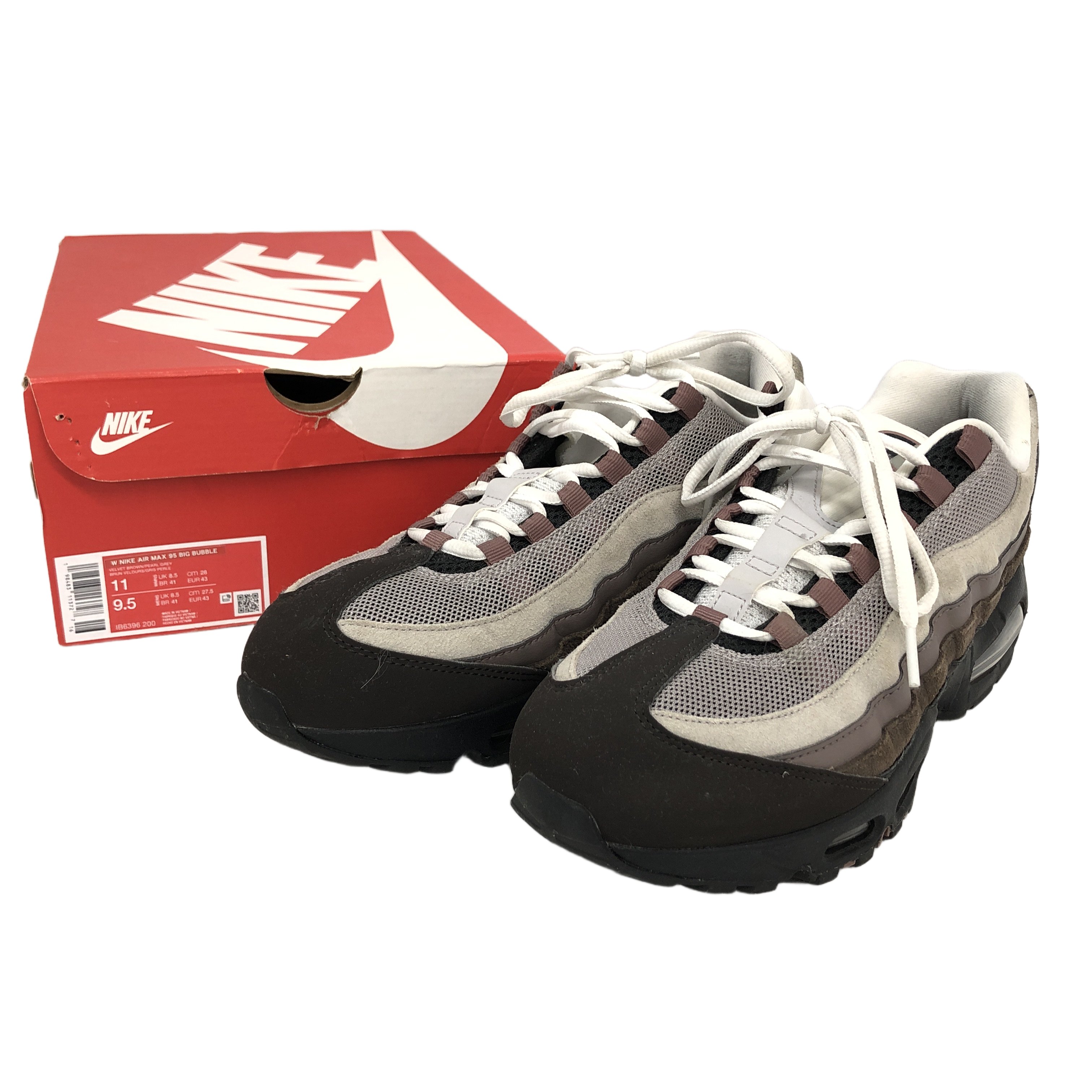 NIKE ナイキ IB6396-200 AIR MAX エアマックス 95 BIG BUBBLE 27.5cm スニーカー 靴 メンズ ブラウン 中古