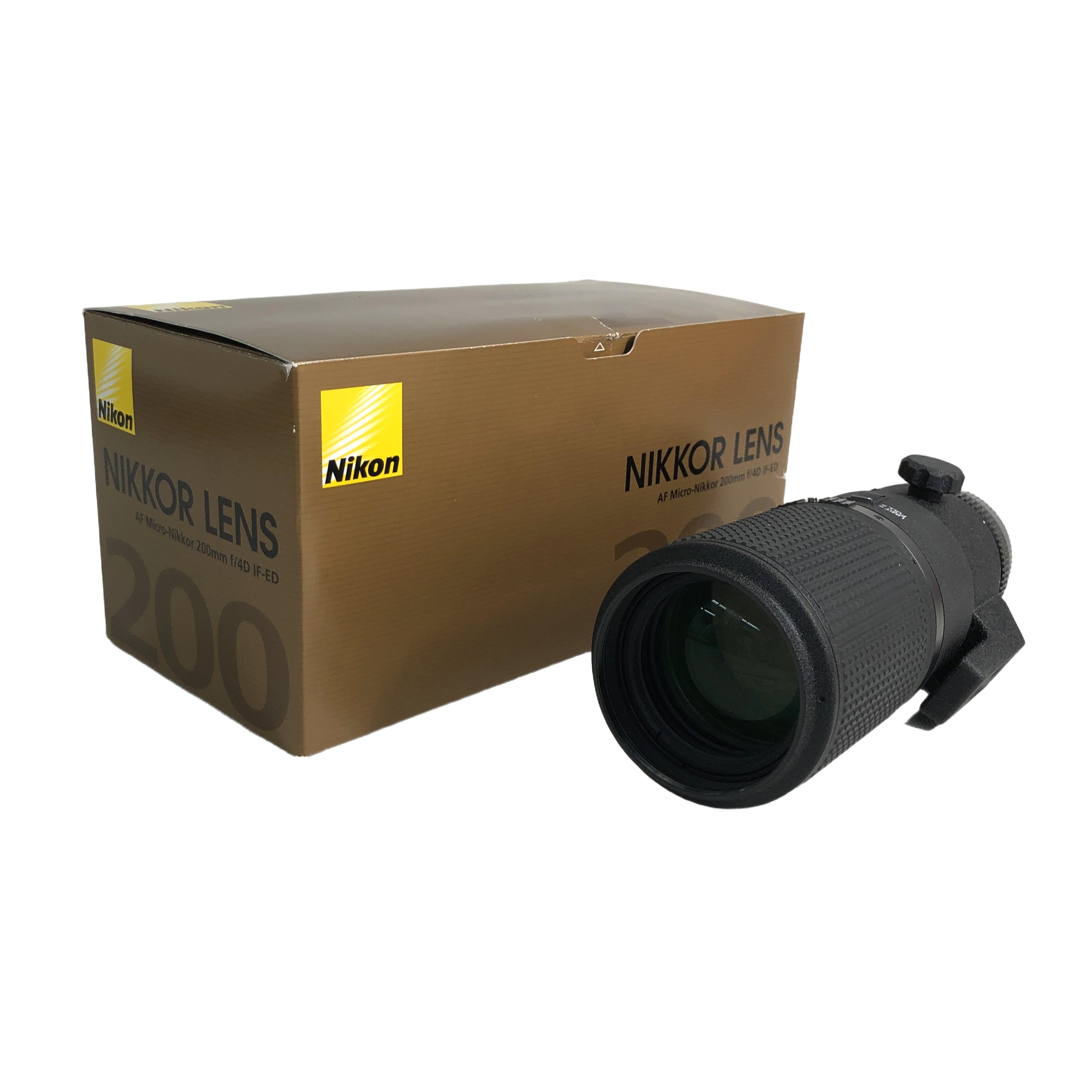 Nikon ニコン AF Micro-Nikkor 200mm f/4D IF-ED 単焦点望遠マクロレンズ Fマウント 撮影機材 写真 中古