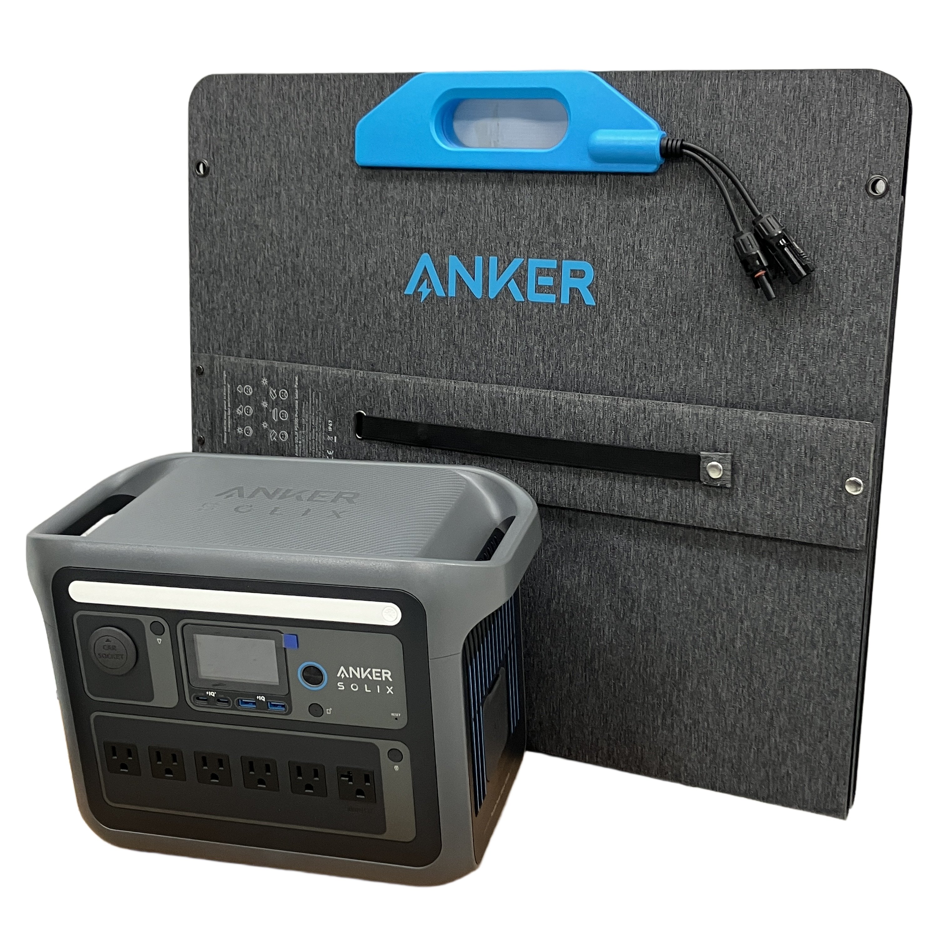 ANKER C1000 ポータブル電源 ソーラーパネル セットアウトドア キャンプ 防災 アンカー 中古 美品