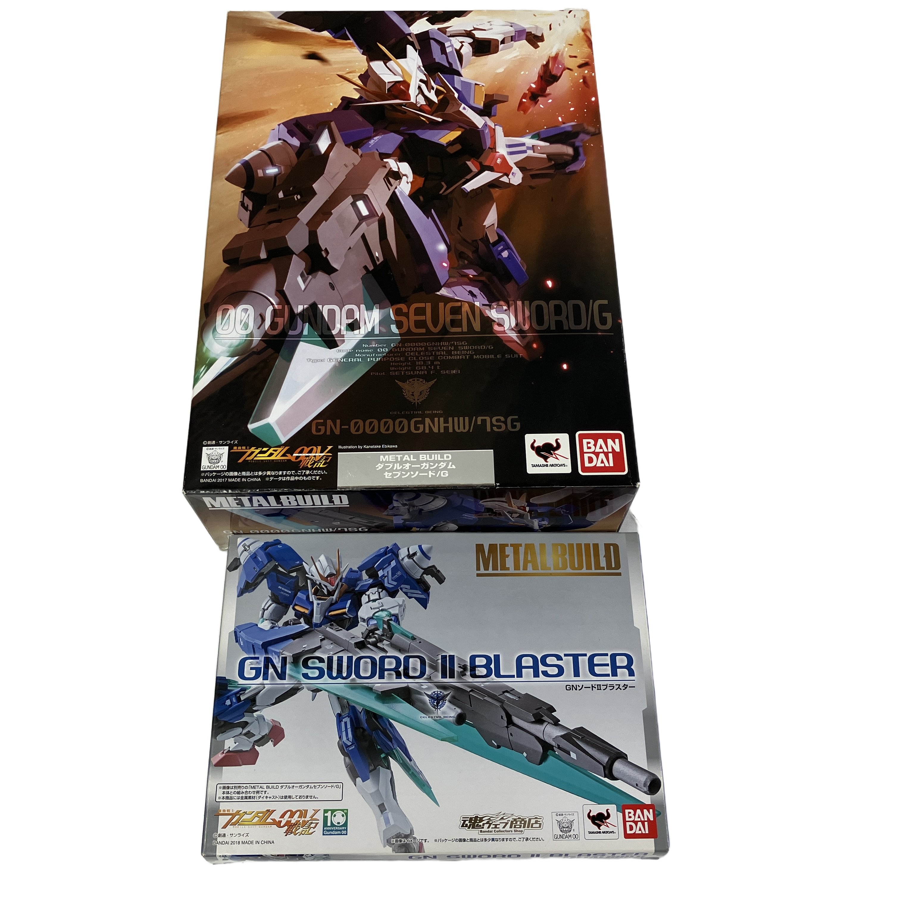 バンダイ METAL BUILD ダブルオーガンダムセブンソード/G + GNソードIIブラスター 中古 美品