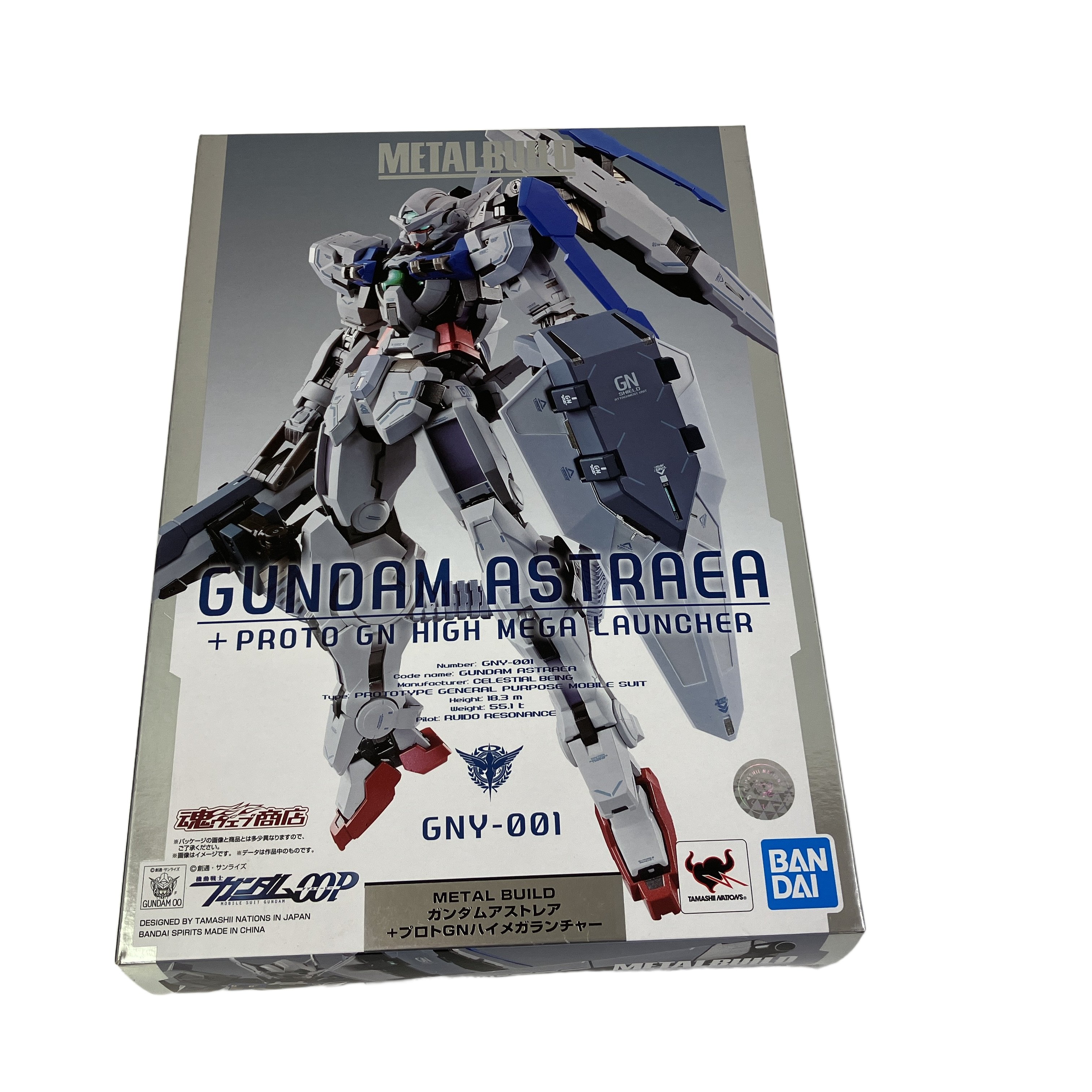 バンダイ METAL BUILD ガンダムアストレア+プロトGNハイメガランチャー 中古 美品