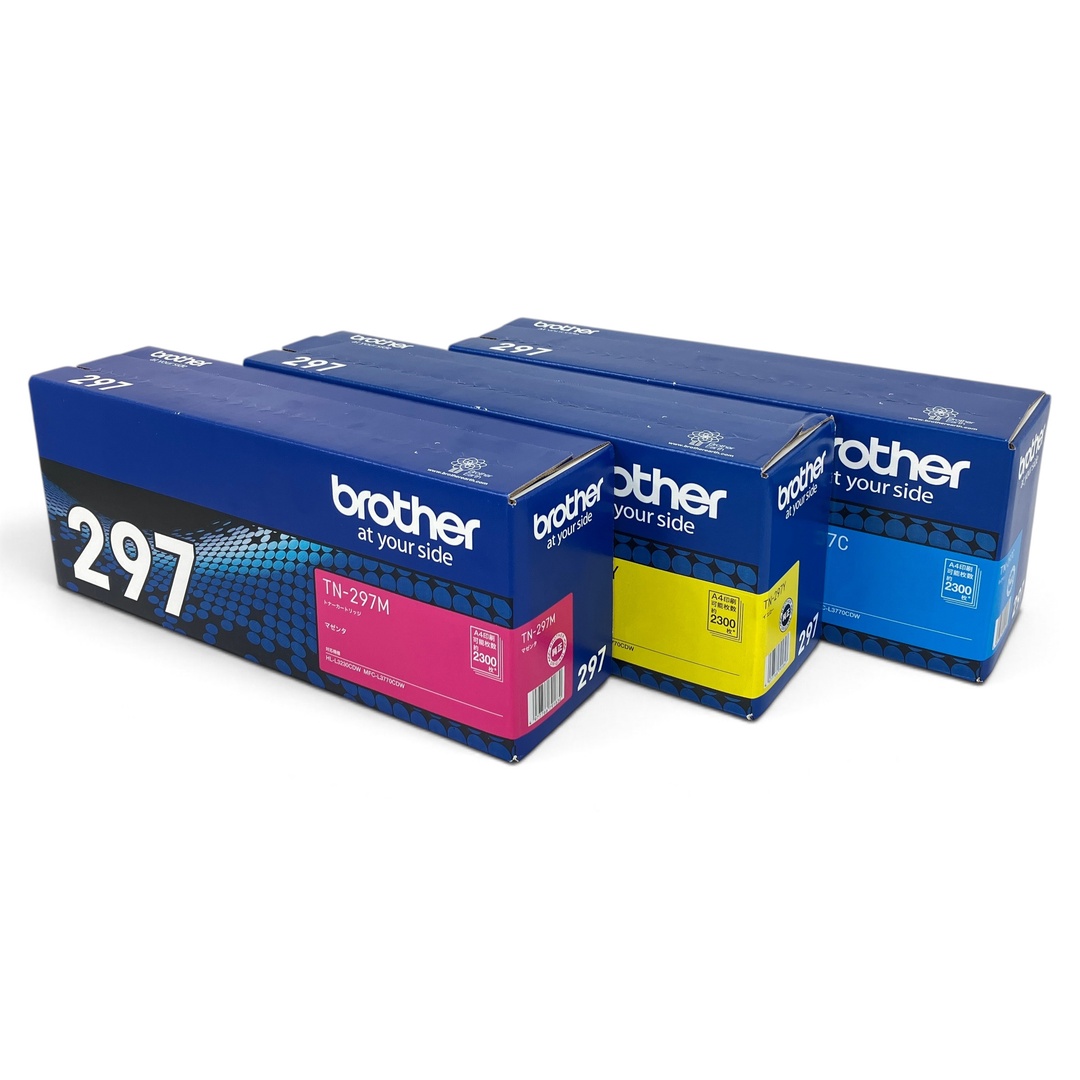 brother ブラザー TN-297 純正トナーカートリッジ 3色セット/TN-297M TN-297Y TN-297C 未開封 未使用