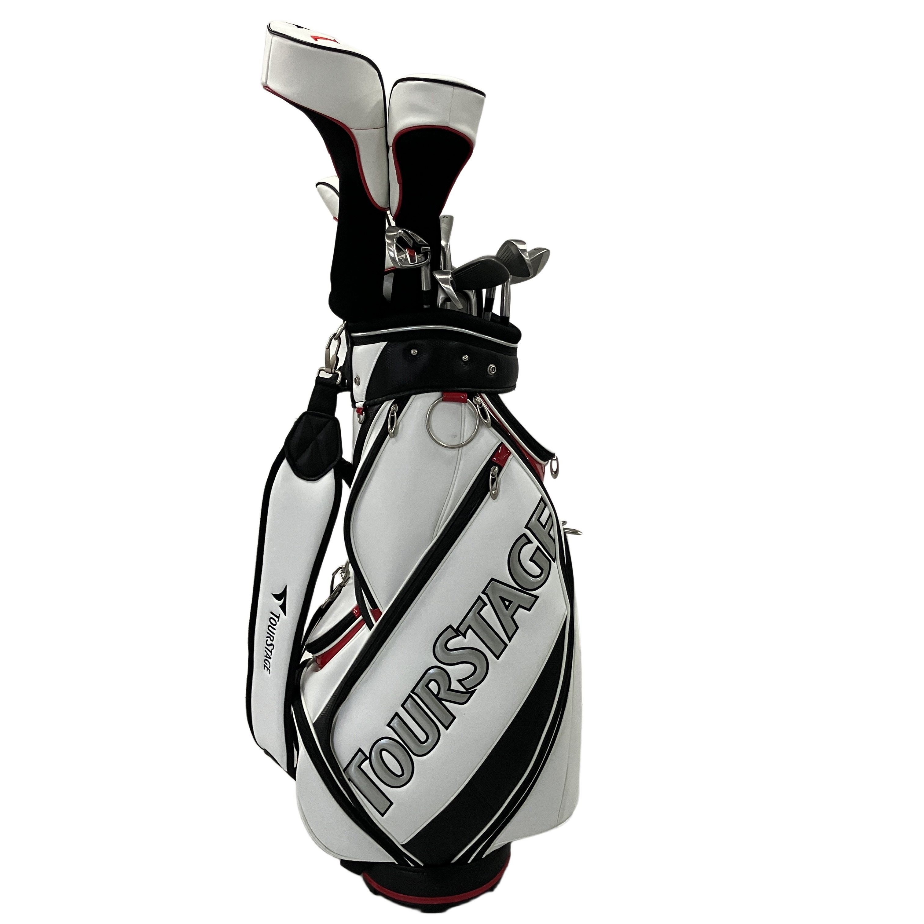 BRIDGESTONE ブリヂストン TOURSTAGE V002 メンズ ゴルフ セット 計11本 キャディバッグ付 中古