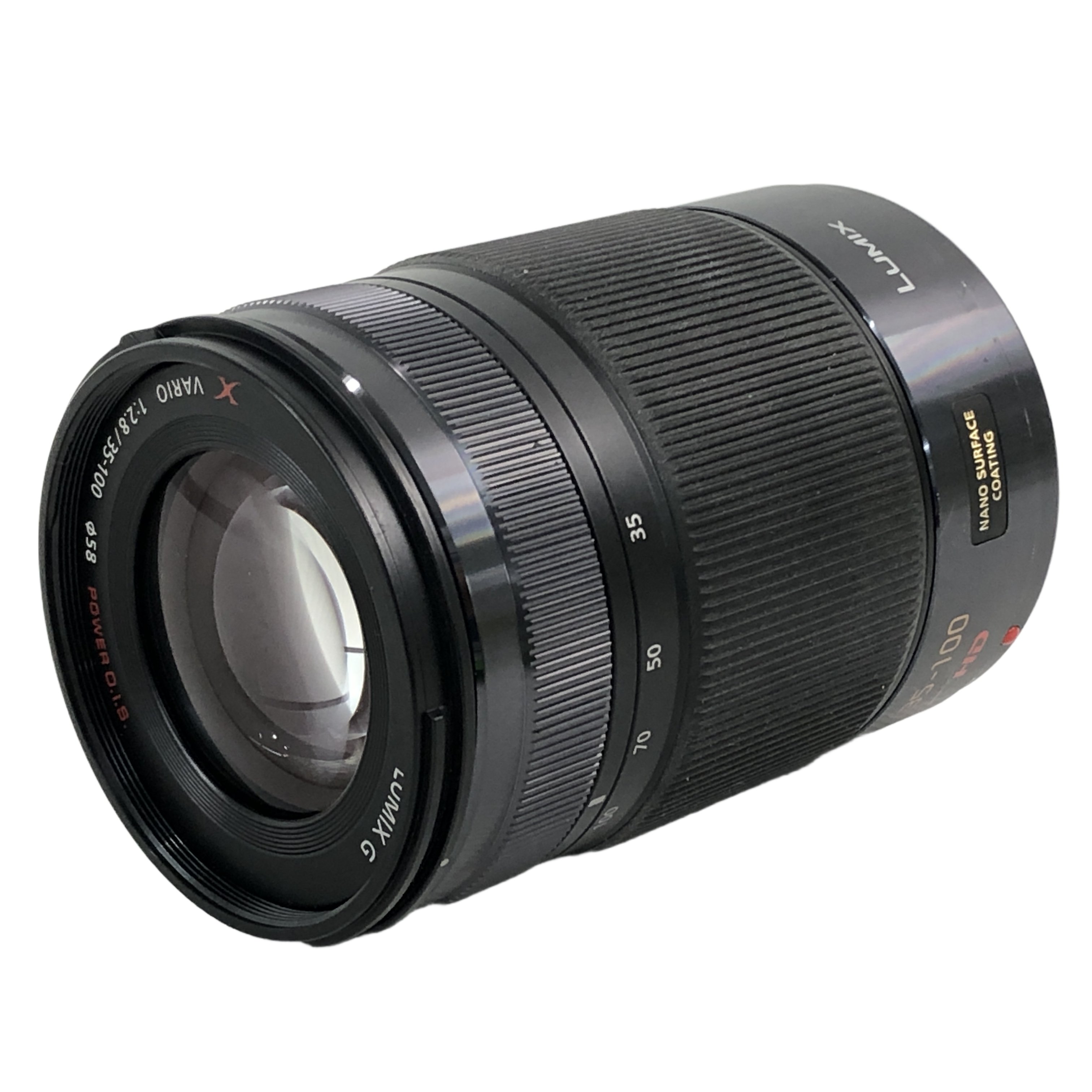 Panasonic H-HS35100 LUMIX G VARIO 35-100mm F2.8 望遠ズームレンズ 撮影機器 中古