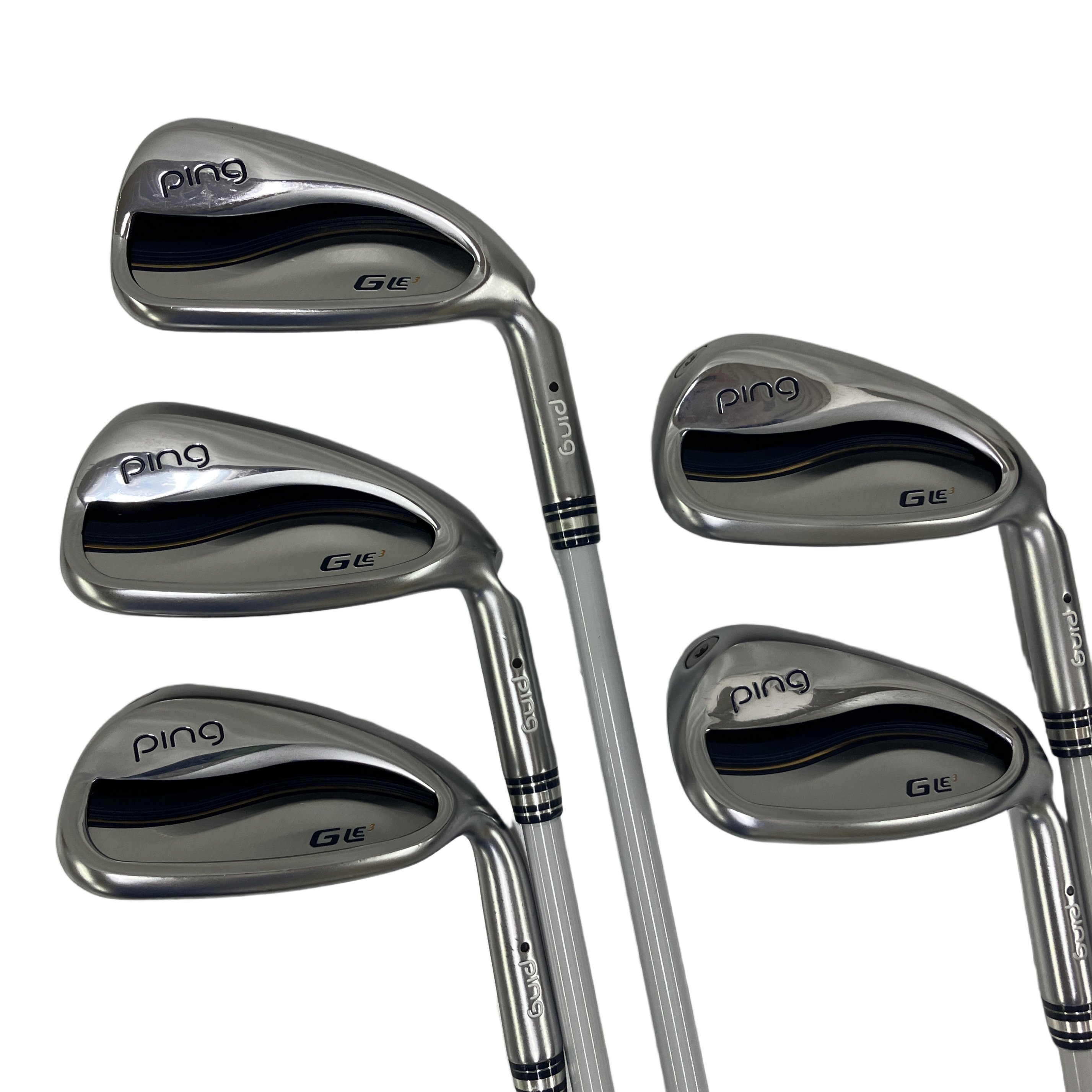PING G Le3 アイアン 7 8 9 PW SW 5本セット ULT 250J Aフレックス レディース ゴルフ 中古
