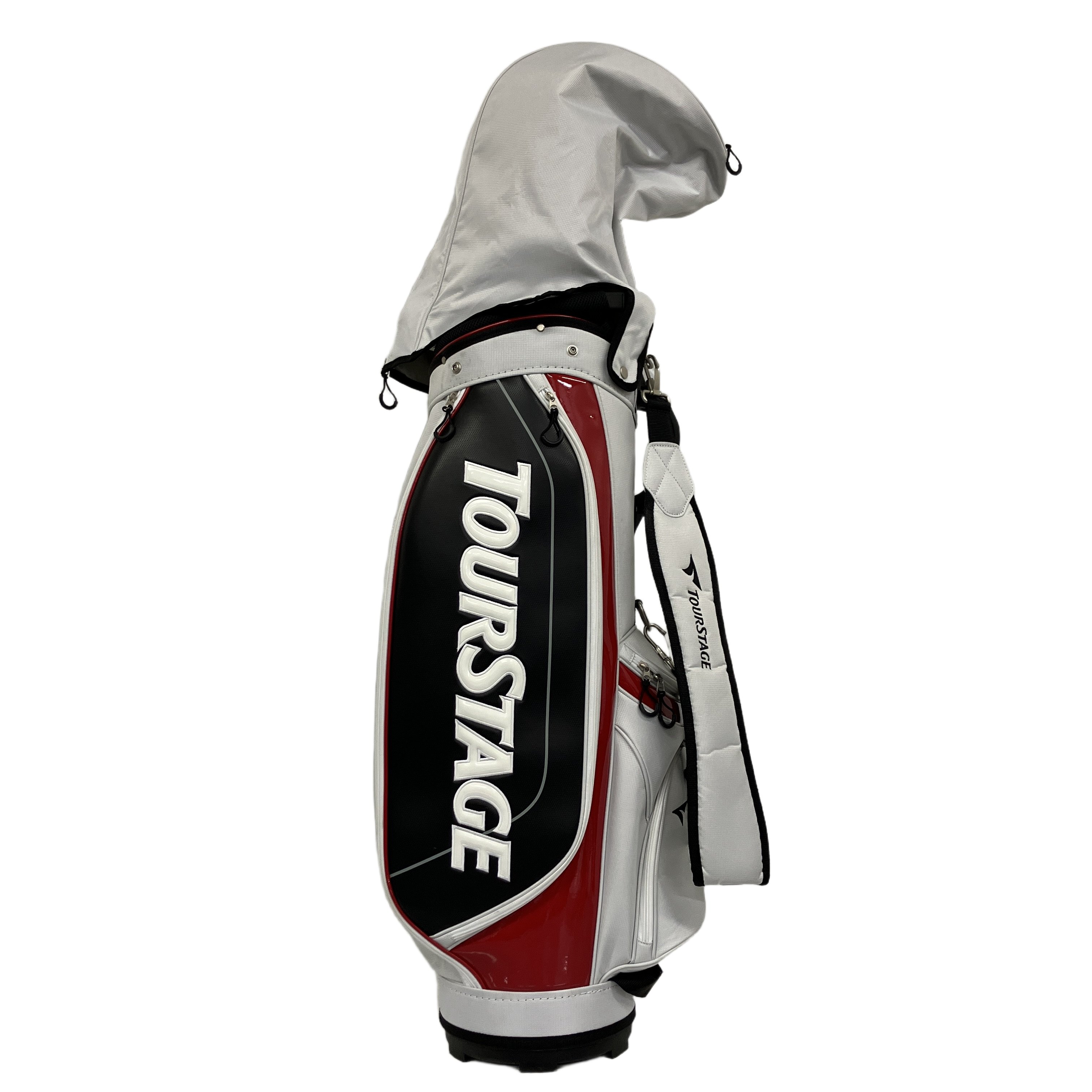 BRIDGESTONE TOUR STAGE V101w 10本セット ドライバー 5 U4 6-9 P S パター カーボンシャフト フレックスS キャディバッグ 中古