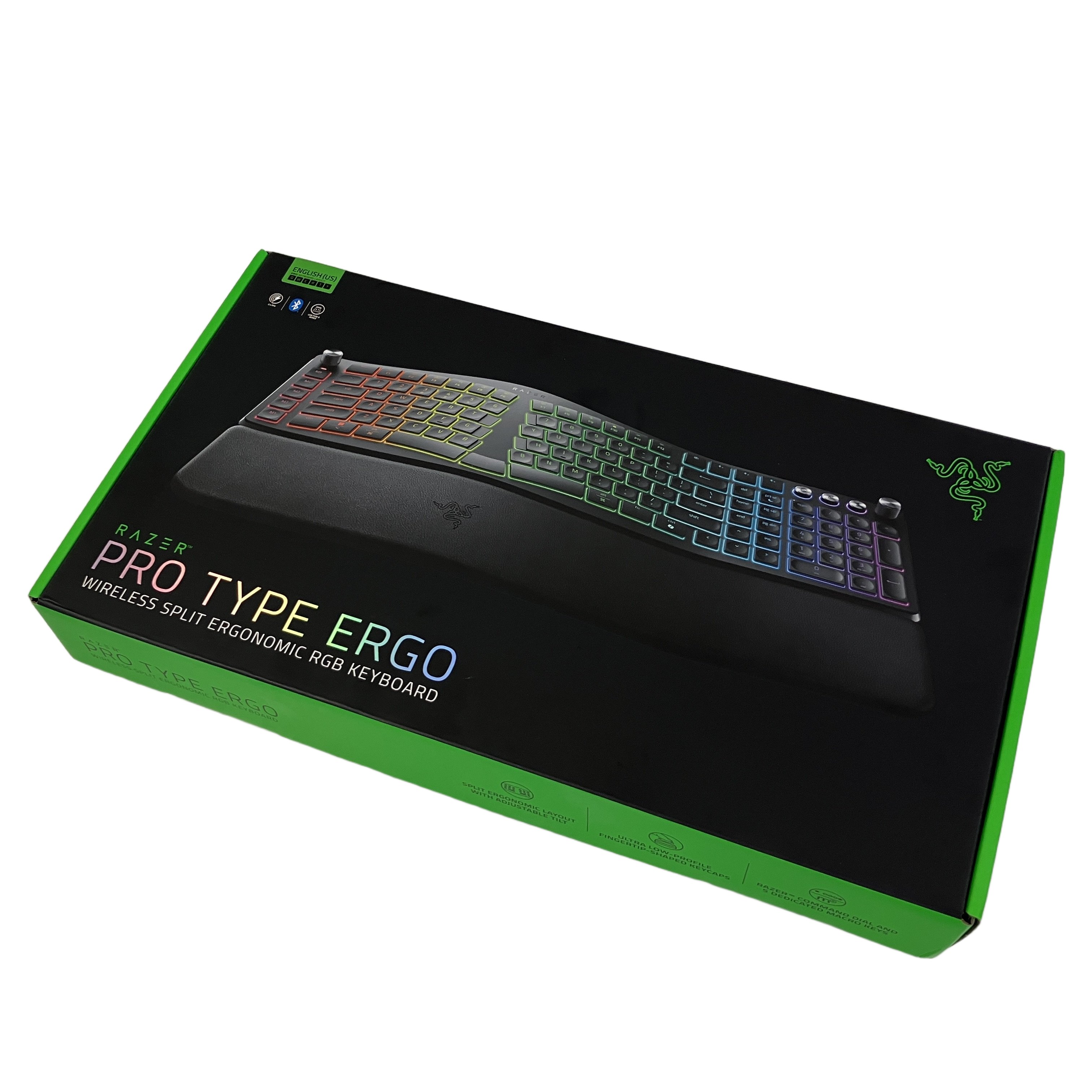 Razer Pro Type Ergo RZ03-0544 ワイヤレス ゲーミングキーボード US配列 英語配列 未使用 開封済
